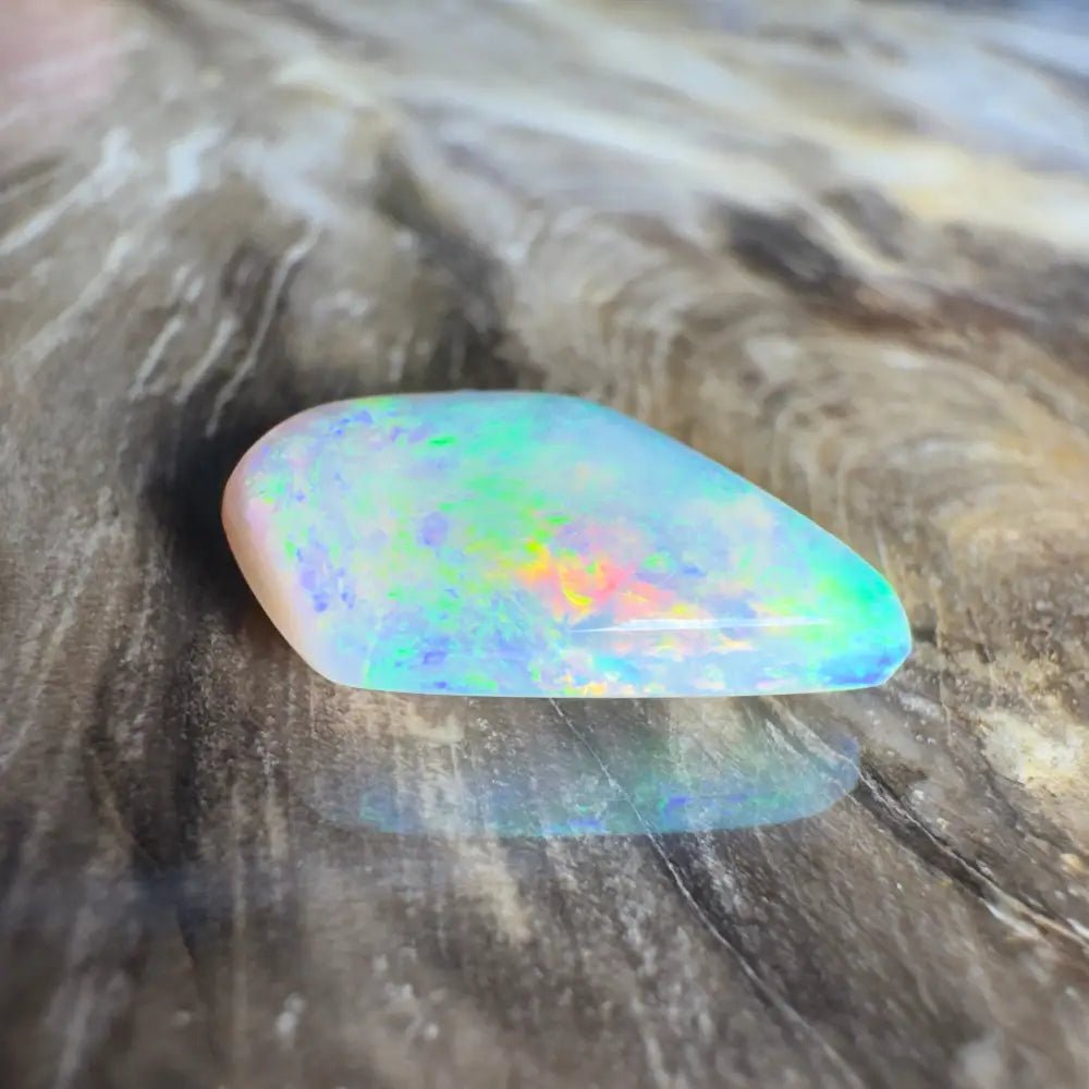 4.1ct Hand - Cut Solid Lightning Ridge Semi Black Opal