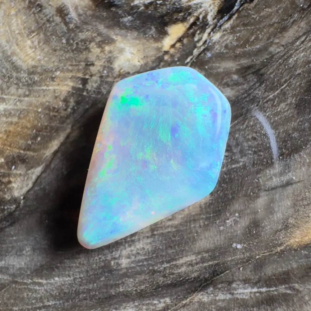 4.1ct Hand - Cut Solid Lightning Ridge Semi Black Opal