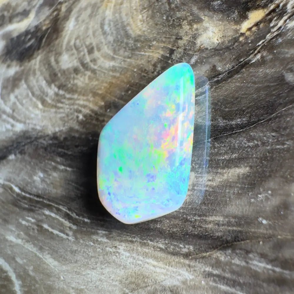 4.1ct Hand - Cut Solid Lightning Ridge Semi Black Opal