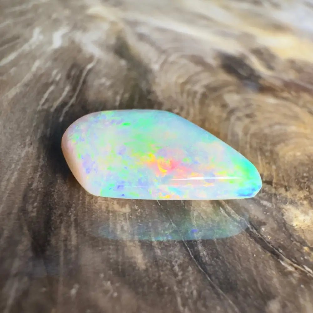 4.1ct Hand - Cut Solid Lightning Ridge Semi Black Opal