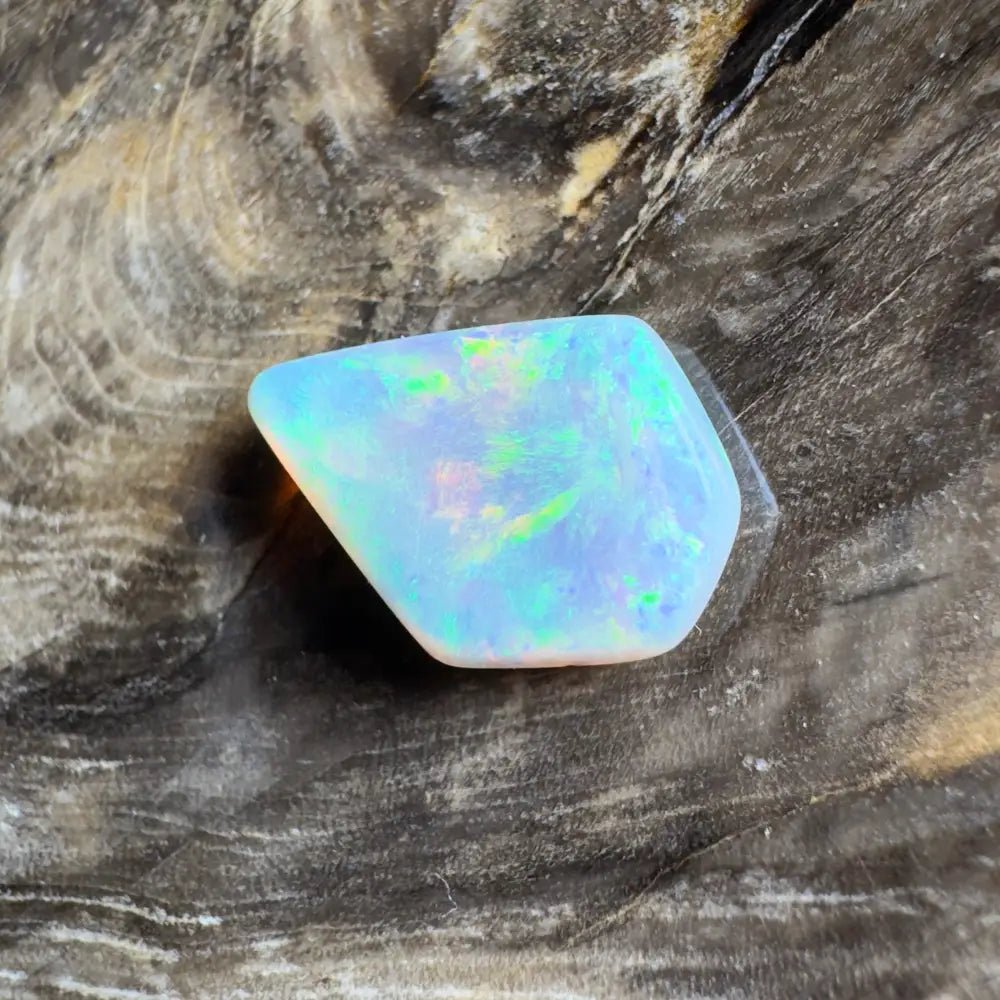 4.1ct Hand - Cut Solid Lightning Ridge Semi Black Opal