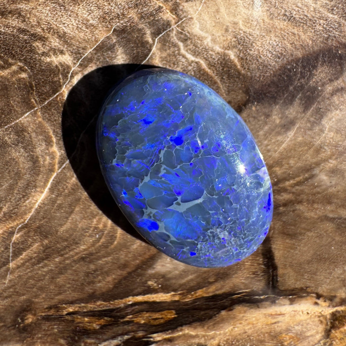 4.1ct Lightning Ridge Black Opal | Solid Australian Opal | Hand-Cut