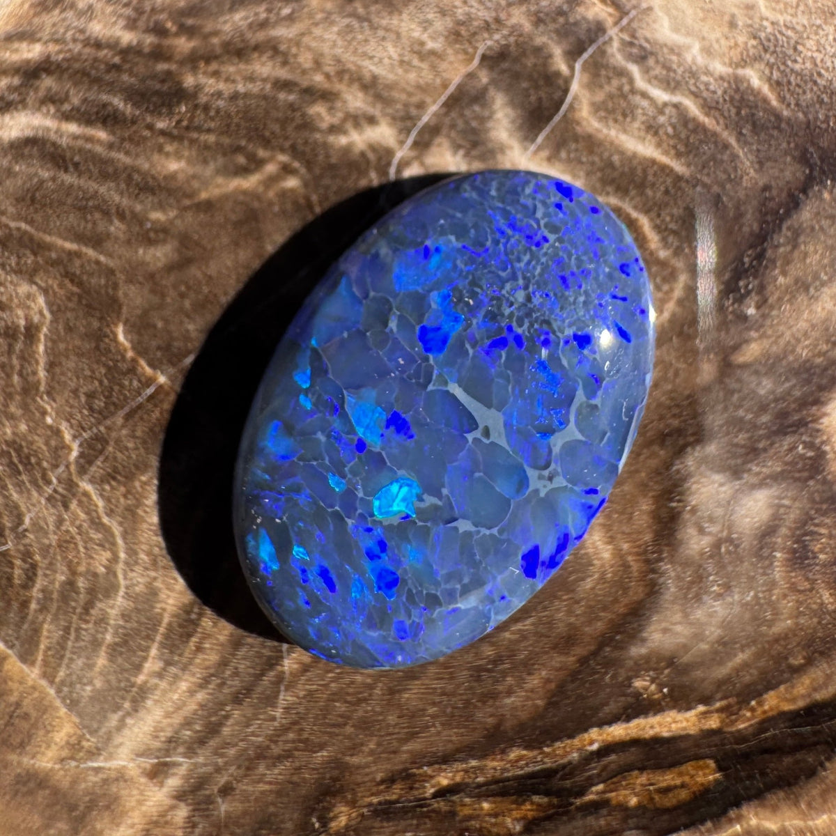 4.1ct Lightning Ridge Black Opal | Solid Australian Opal | Hand-Cut