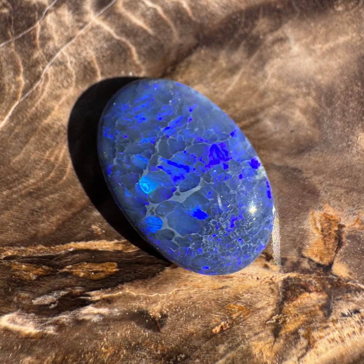 4.1ct Lightning Ridge Black Opal | Solid Australian Opal | Hand-Cut