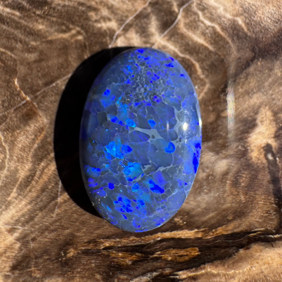 4.1ct Lightning Ridge Black Opal | Solid Australian Opal | Hand-Cut