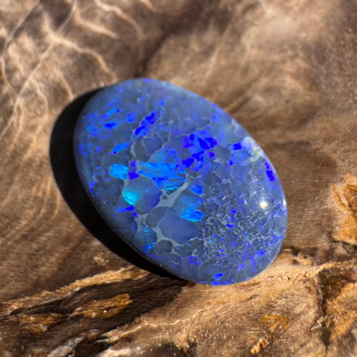 4.1ct Lightning Ridge Black Opal | Solid Australian Opal | Hand-Cut