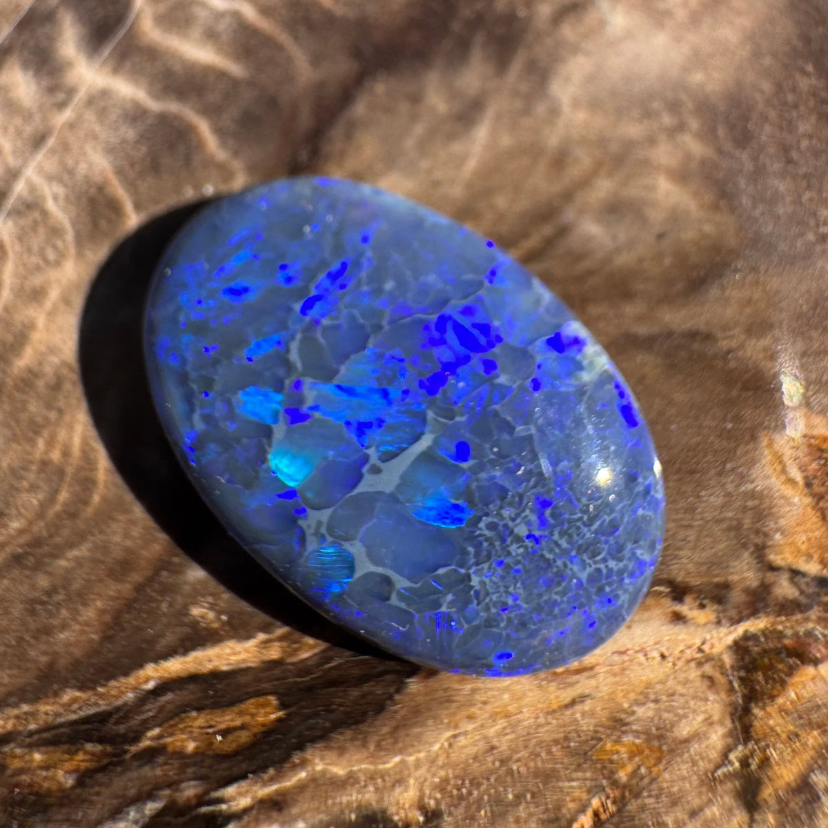 4.1ct Lightning Ridge Black Opal | Solid Australian Opal | Hand-Cut