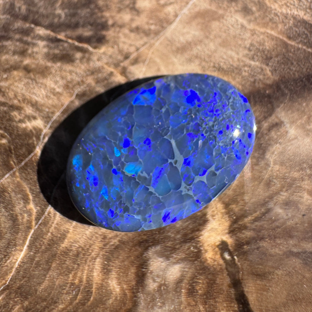 4.1ct Lightning Ridge Black Opal | Solid Australian Opal | Hand-Cut