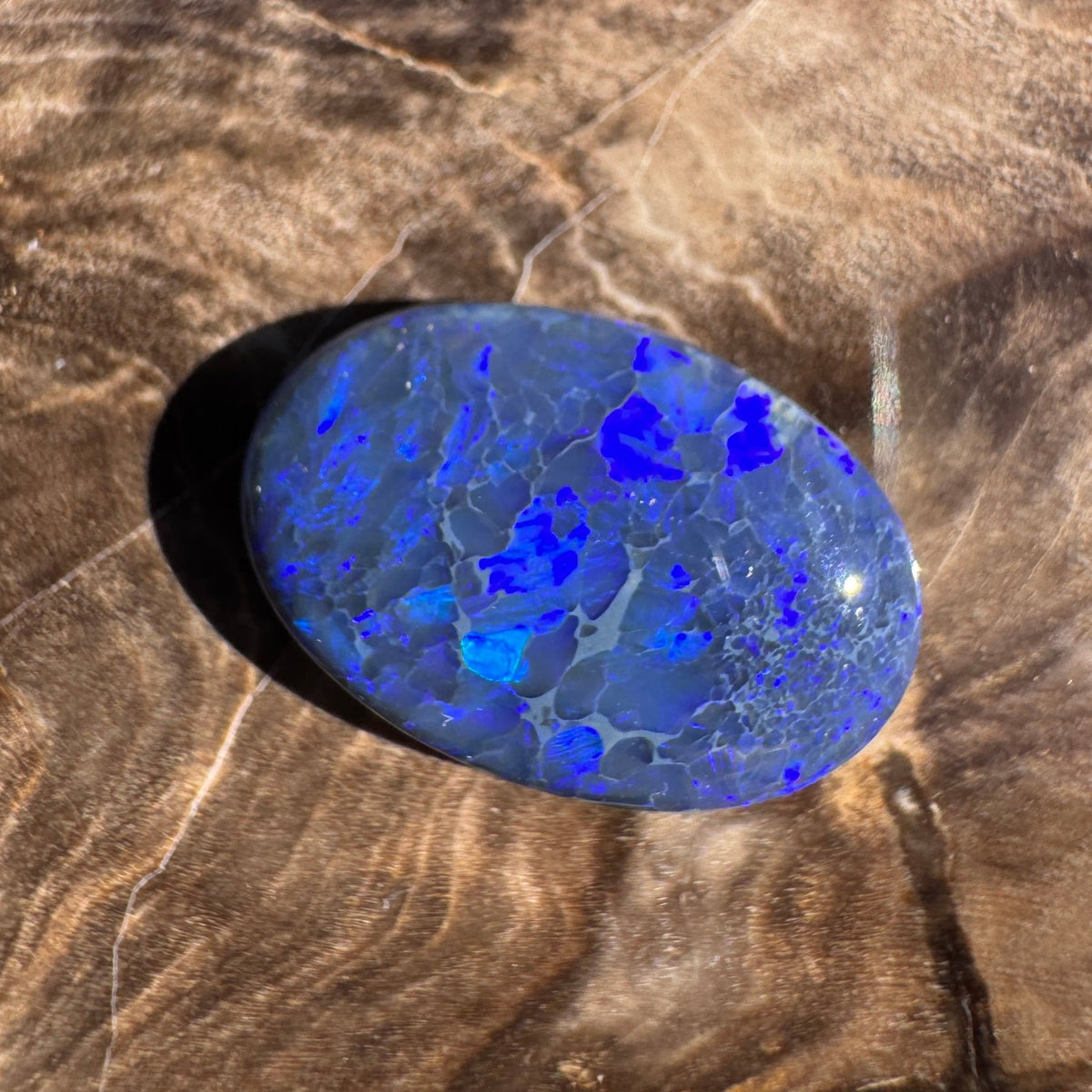 4.1ct Lightning Ridge Black Opal | Solid Australian Opal | Hand-Cut