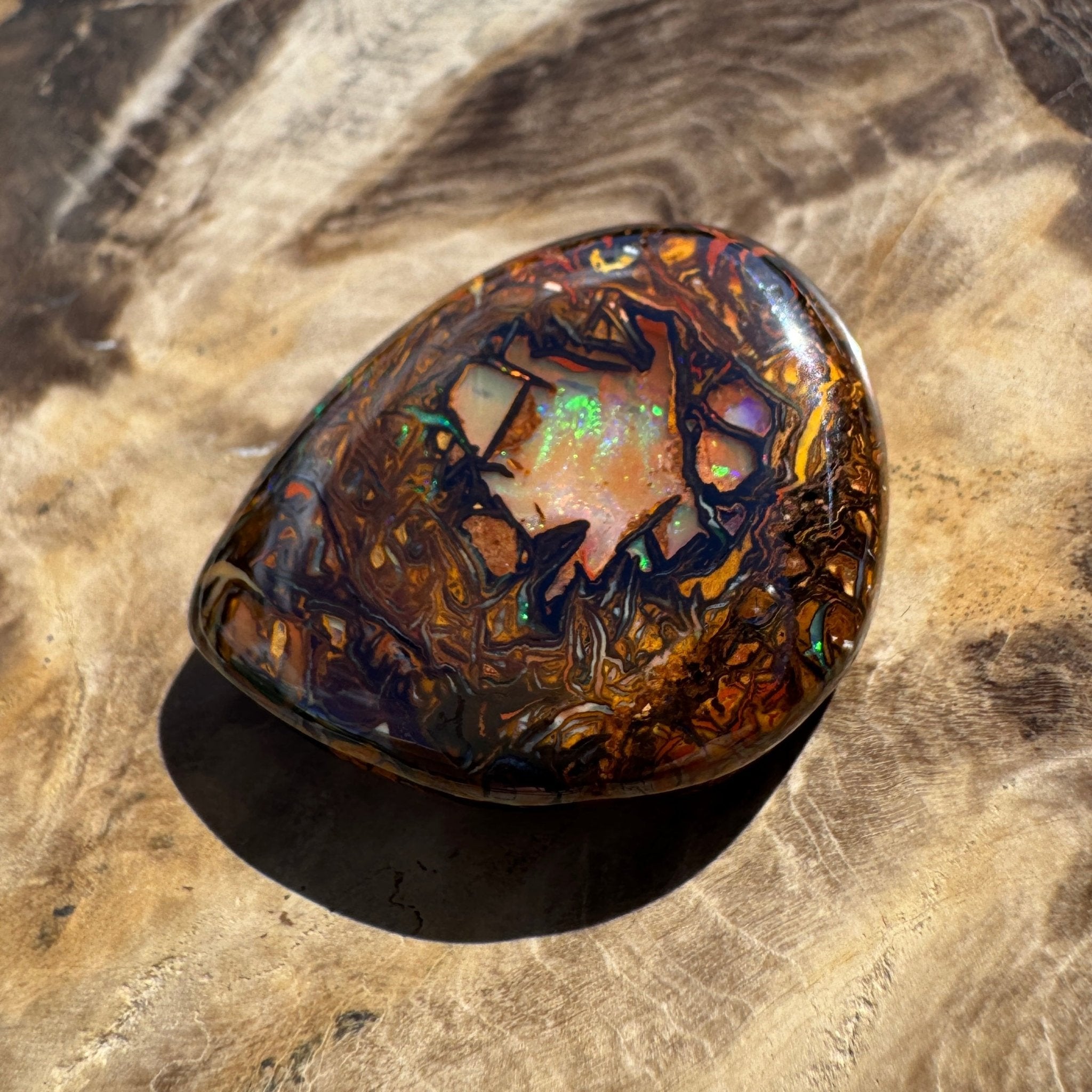 41ct Queensland Boulder Opal | Solid Australian Opal | Hand-Cut