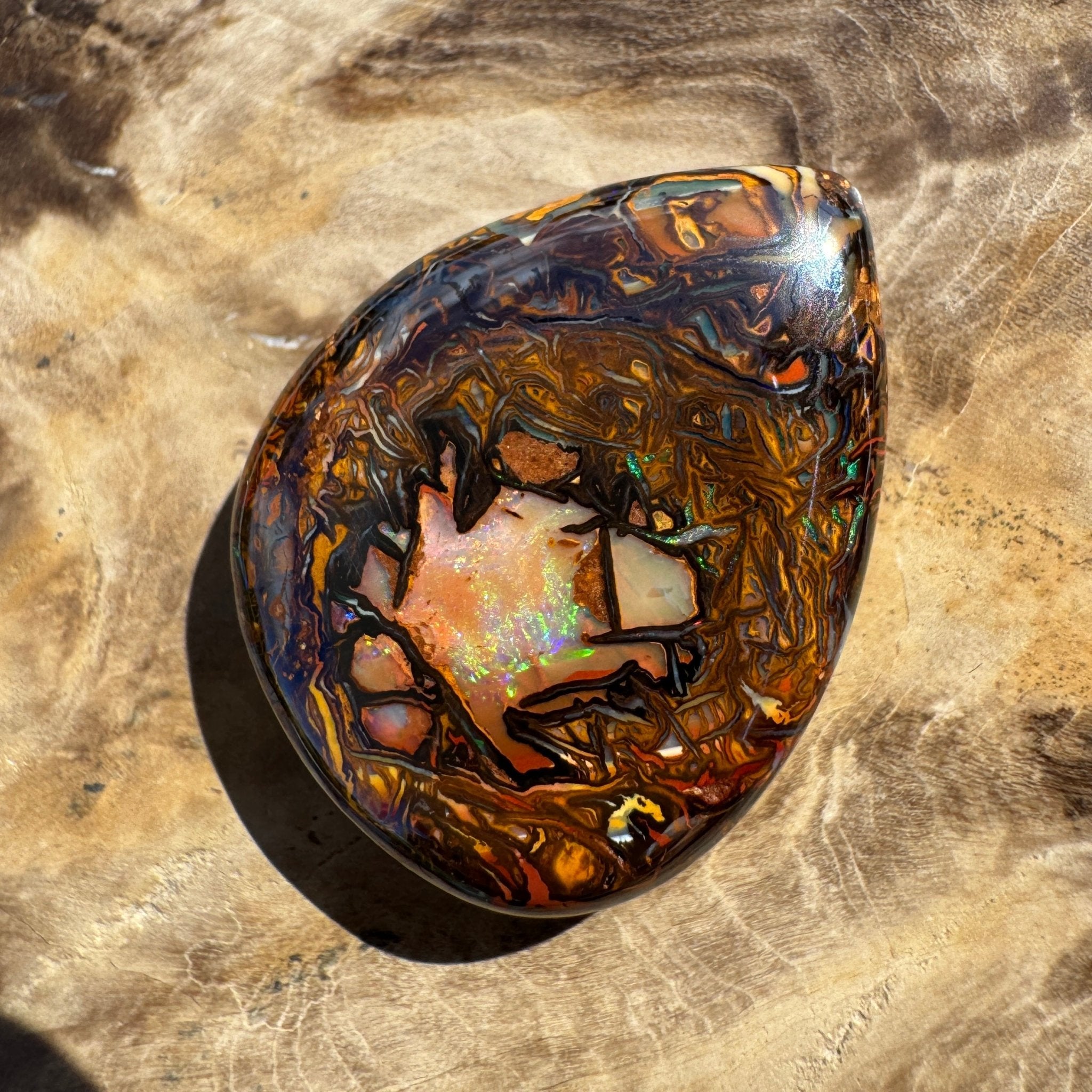 41ct Queensland Boulder Opal | Solid Australian Opal | Hand-Cut
