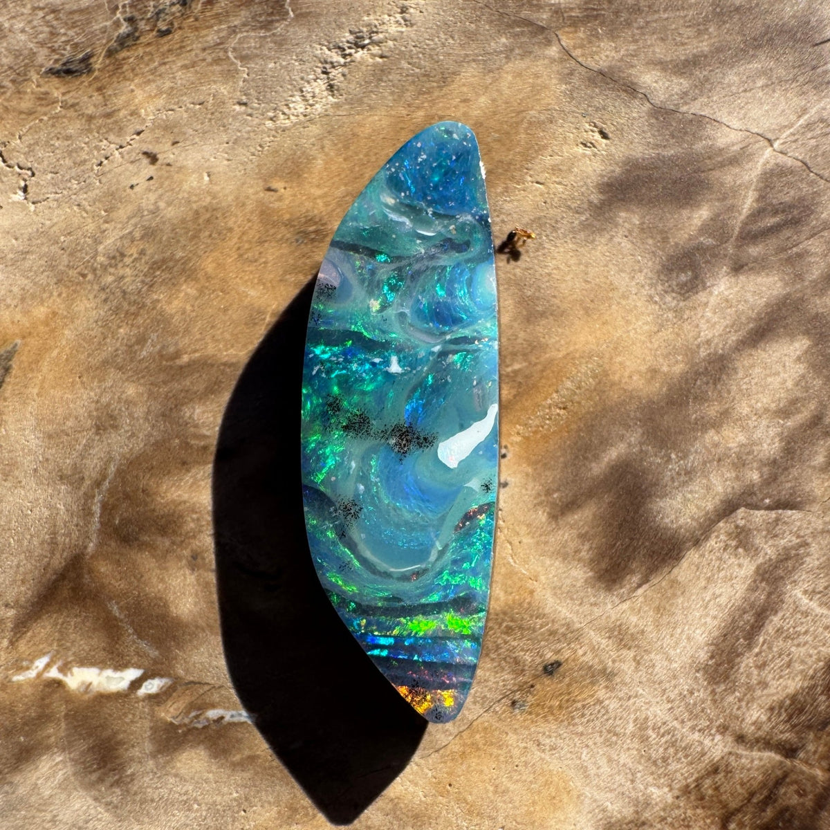 4.1ct Queensland Boulder Opal | Solid Australian Opal | Hand-Cut