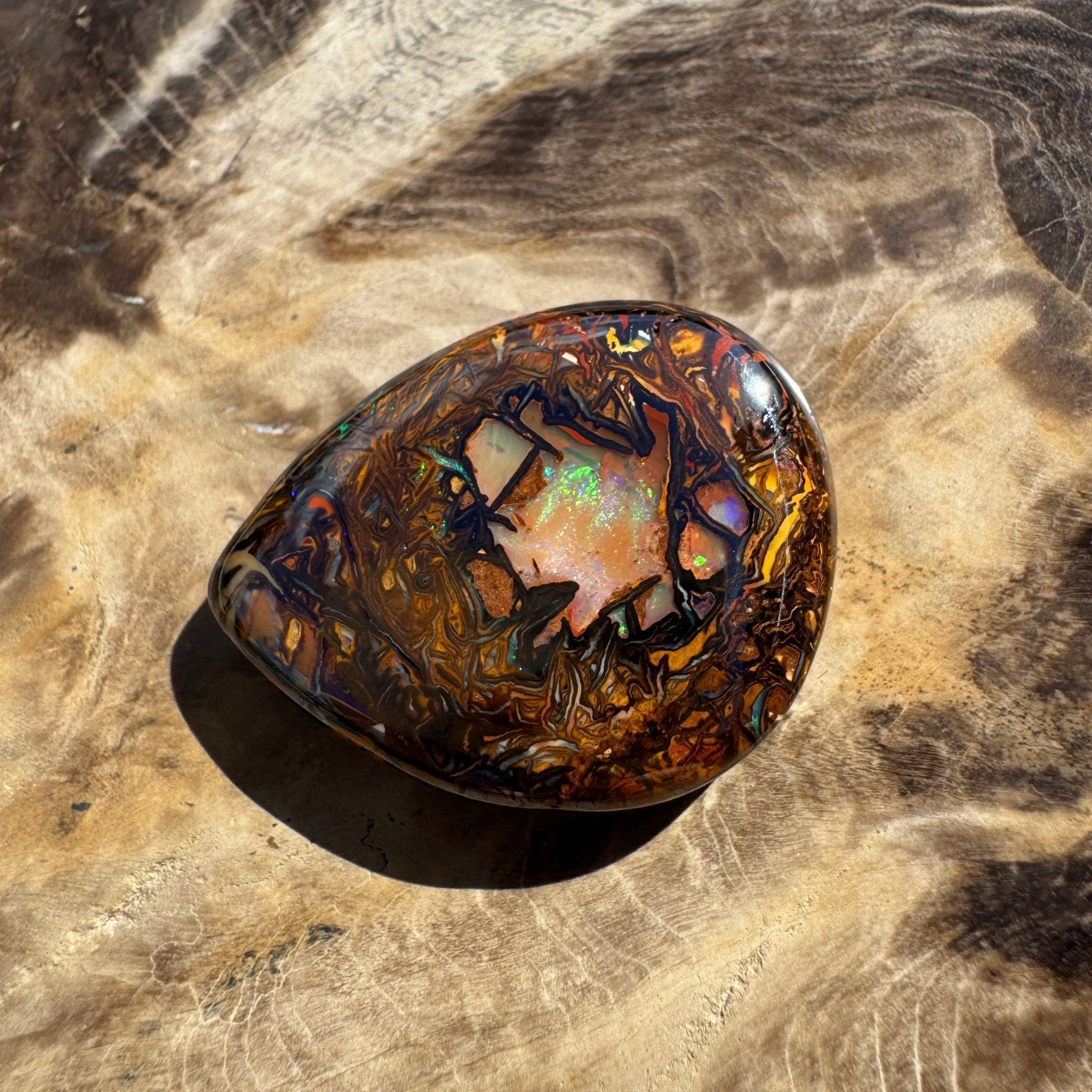41ct Queensland Boulder Opal | Solid Australian Opal | Hand-Cut