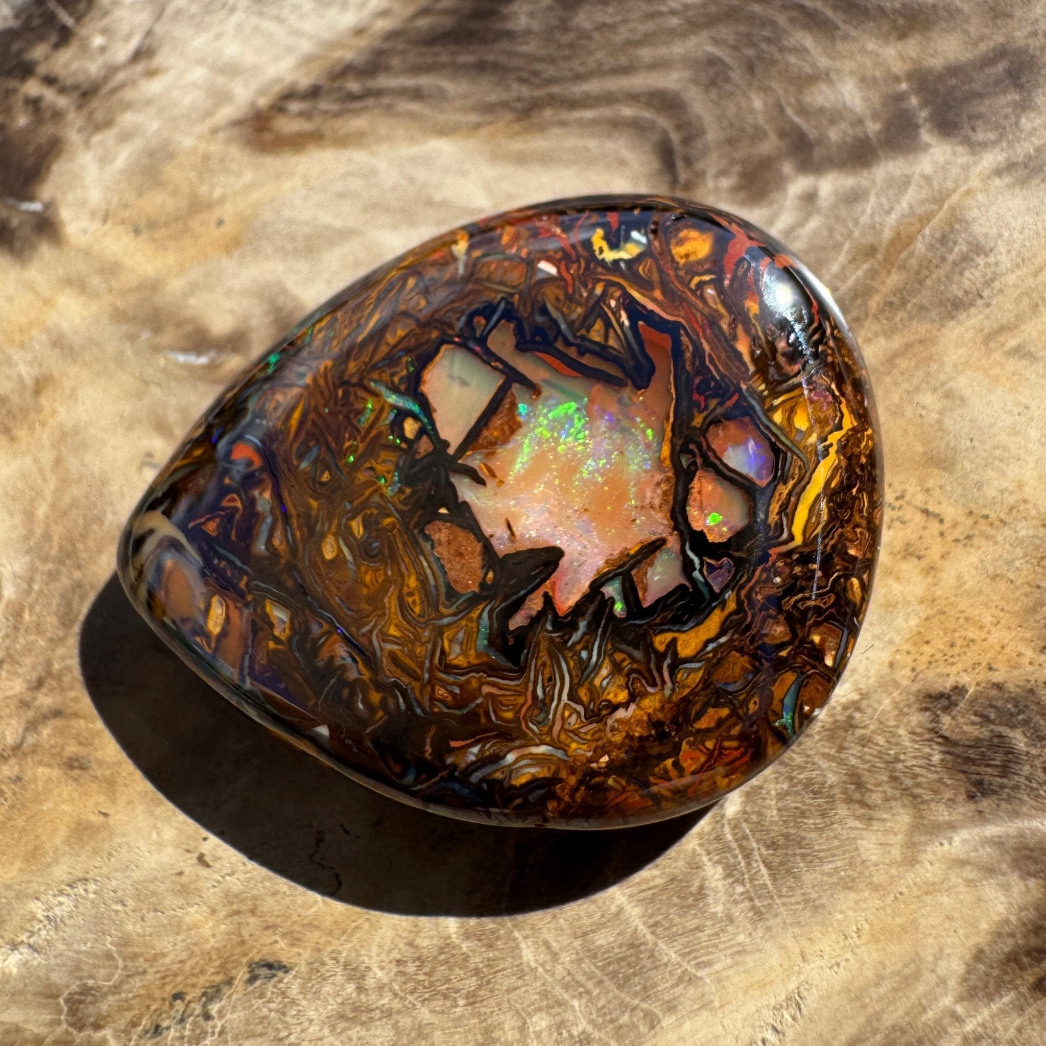 41ct Queensland Boulder Opal | Solid Australian Opal | Hand-Cut