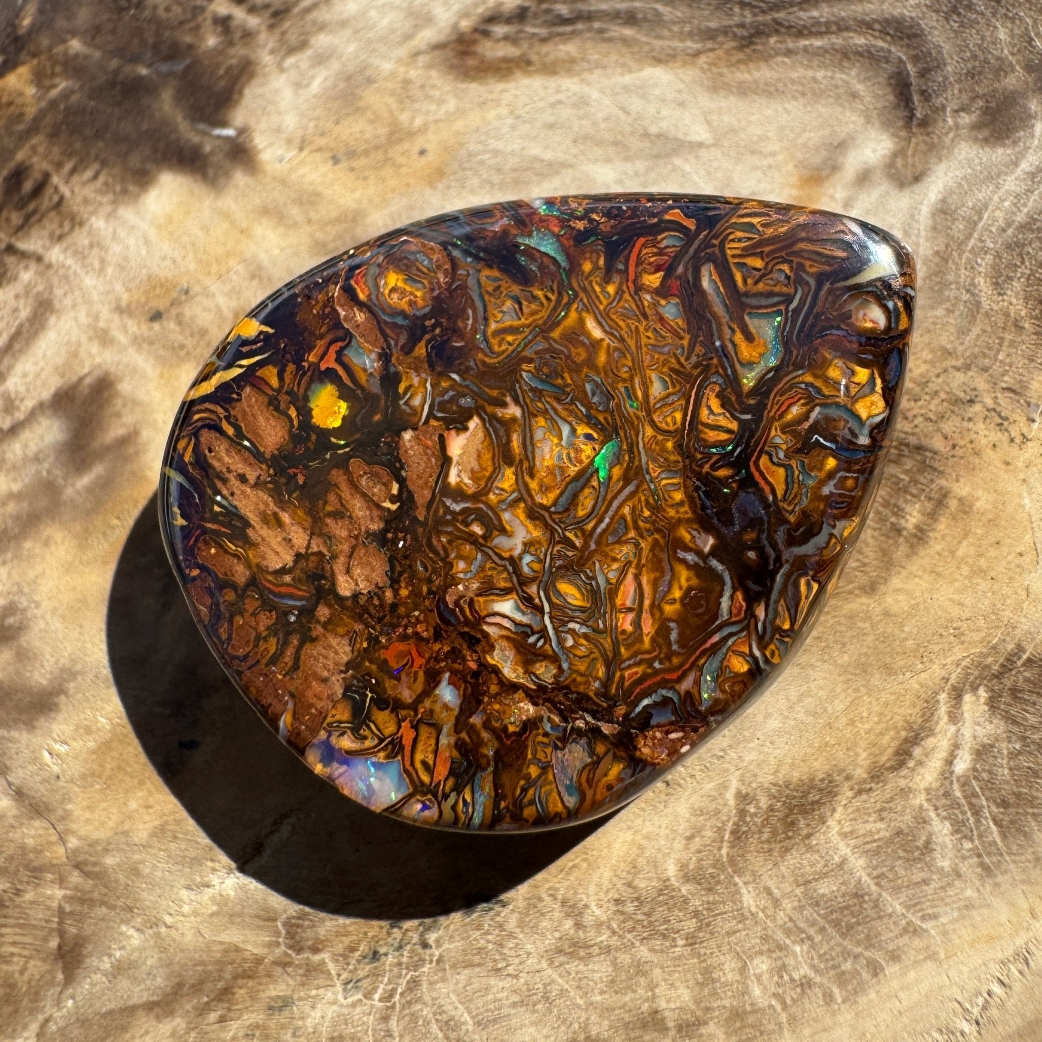 41ct Queensland Boulder Opal | Solid Australian Opal | Hand-Cut
