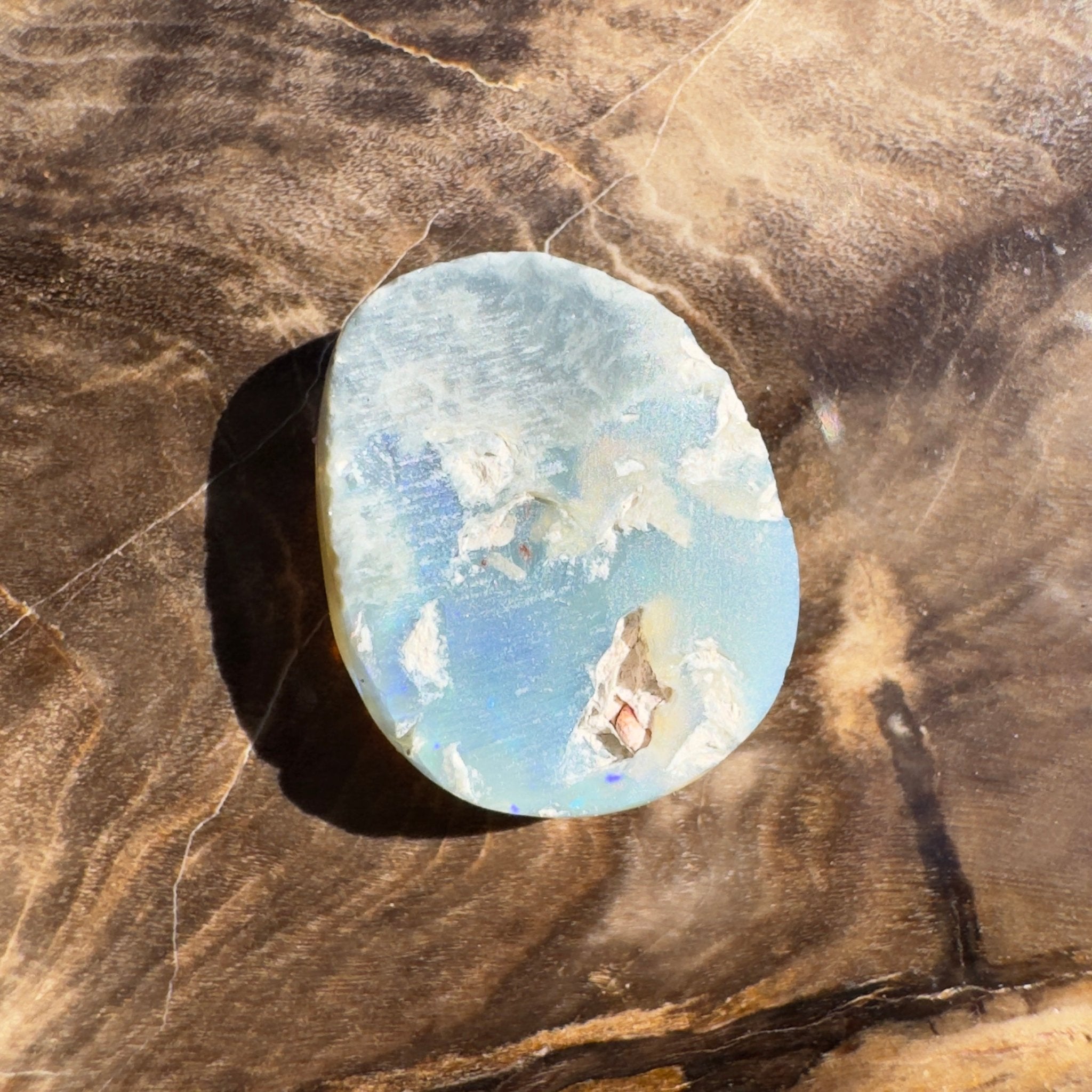 4.3ct Coober Pedy Dark Crystal | Solid Australian Opal | Hand-Cut