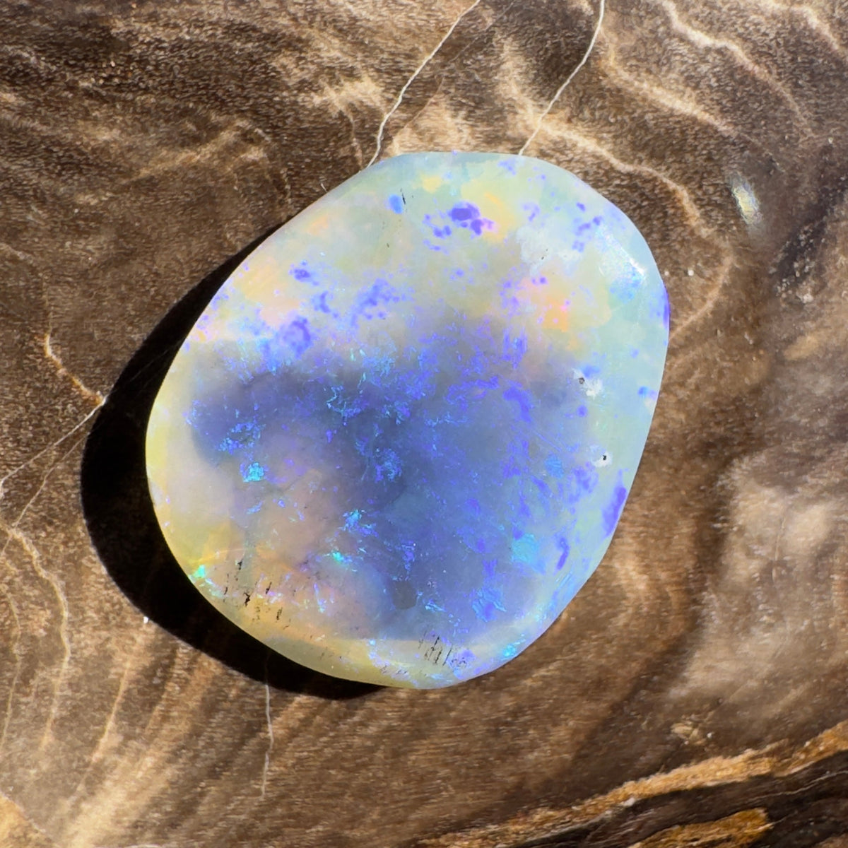 4.3ct Coober Pedy Dark Crystal | Solid Australian Opal | Hand-Cut