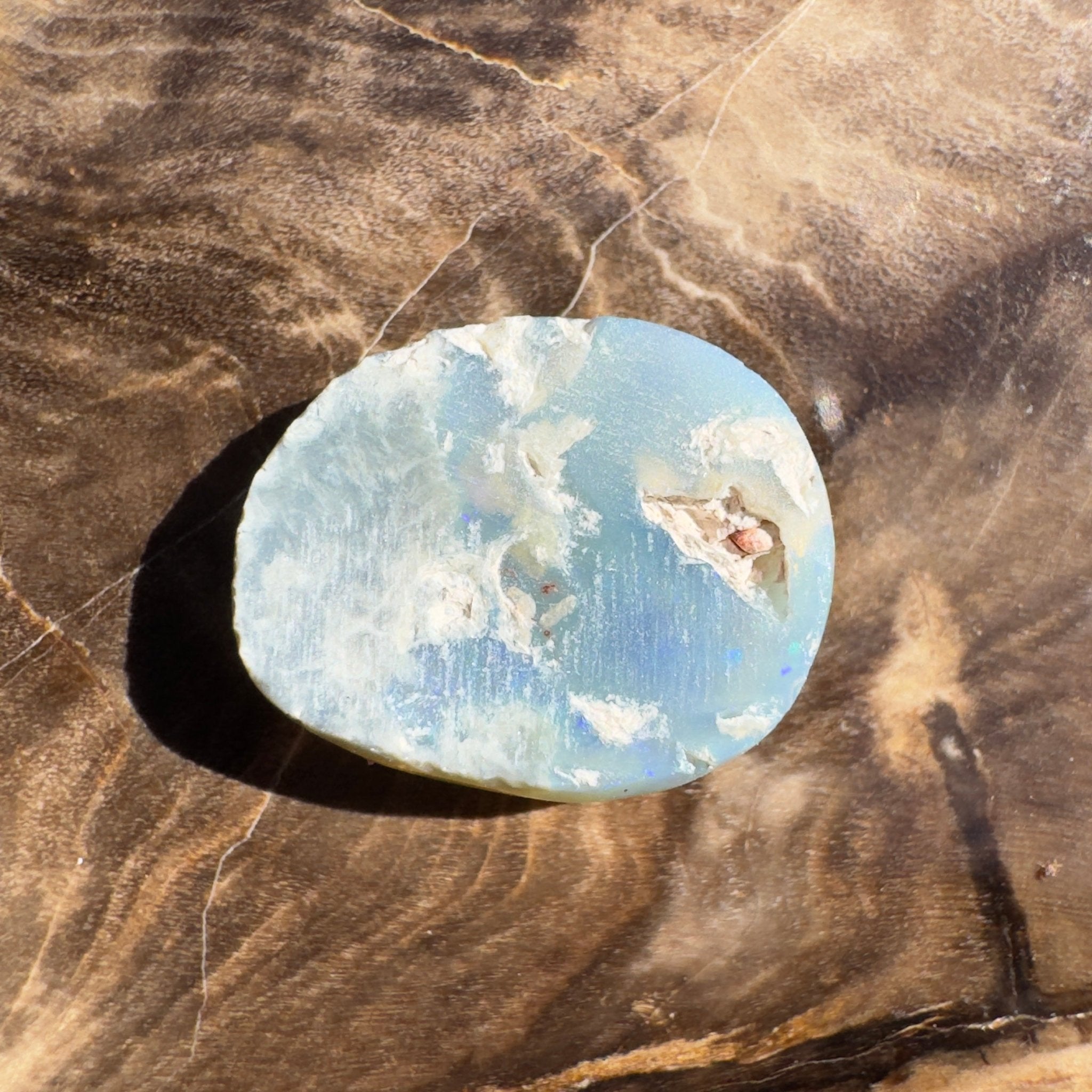 4.3ct Coober Pedy Dark Crystal | Solid Australian Opal | Hand-Cut