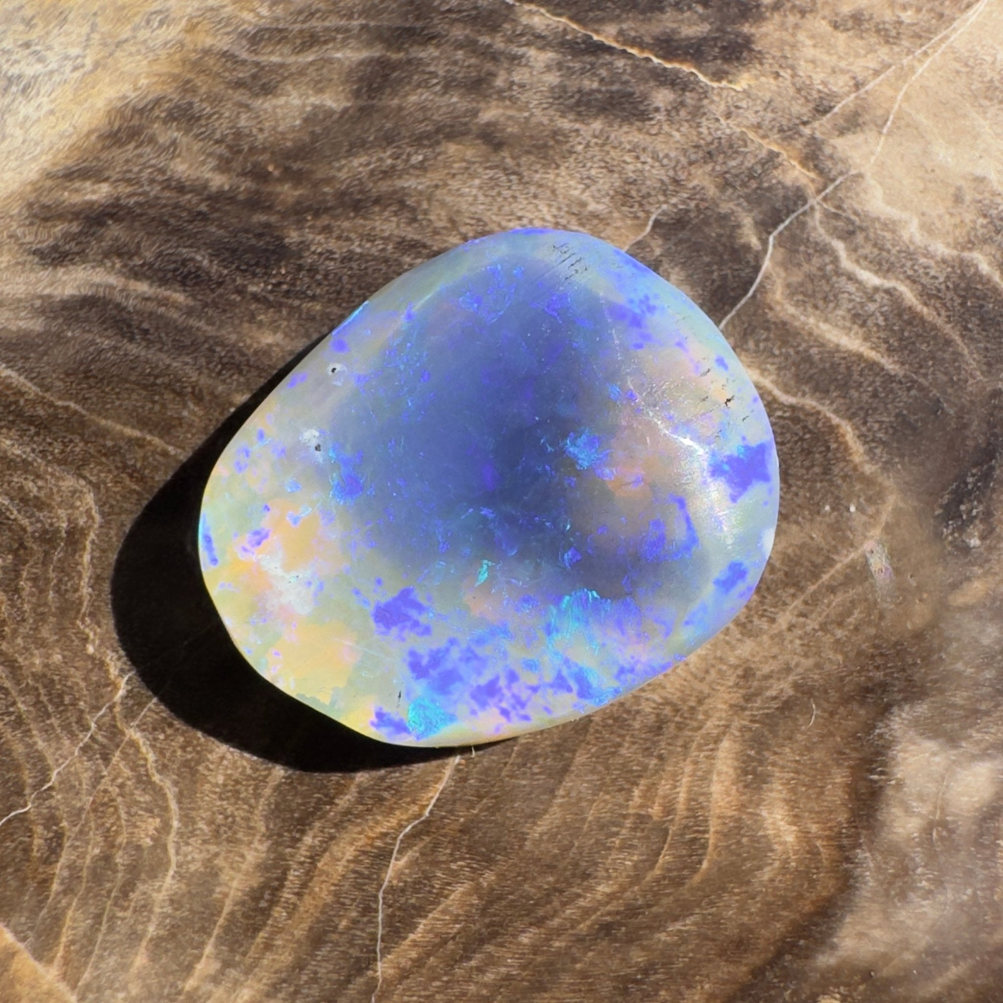 4.3ct Coober Pedy Dark Crystal | Solid Australian Opal | Hand-Cut