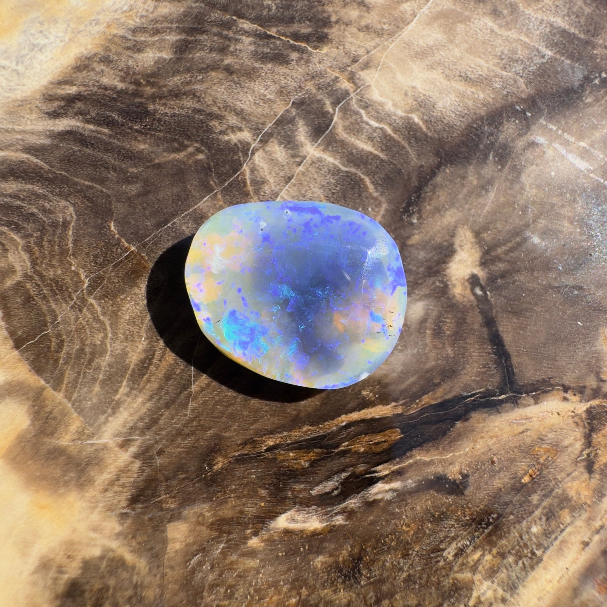 4.3ct Coober Pedy Dark Crystal | Solid Australian Opal | Hand-Cut