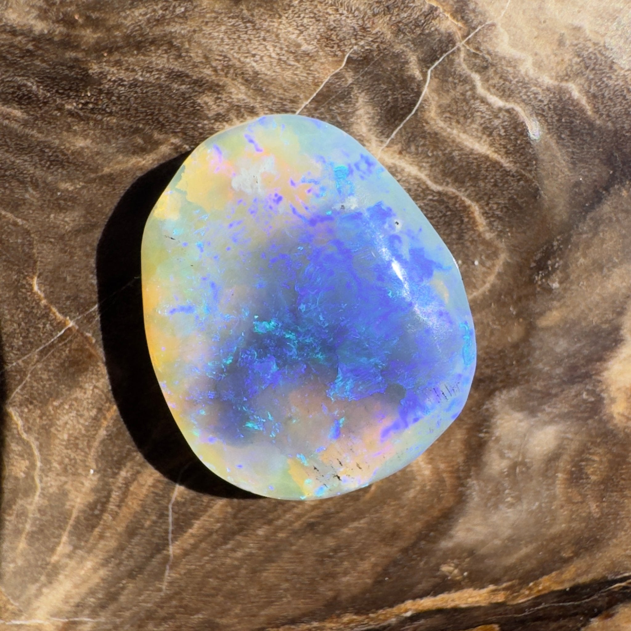 4.3ct Coober Pedy Dark Crystal | Solid Australian Opal | Hand-Cut