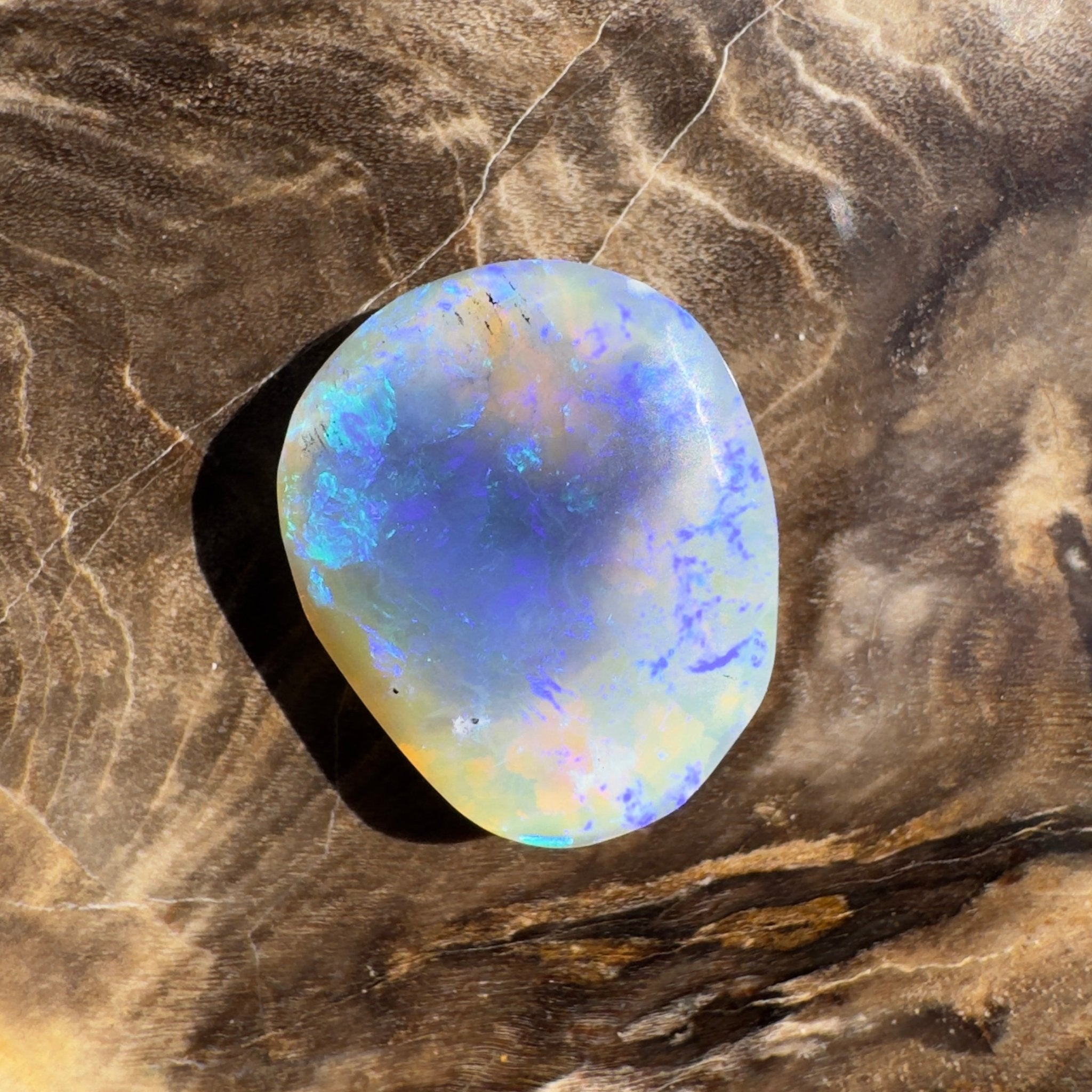4.3ct Coober Pedy Dark Crystal | Solid Australian Opal | Hand-Cut
