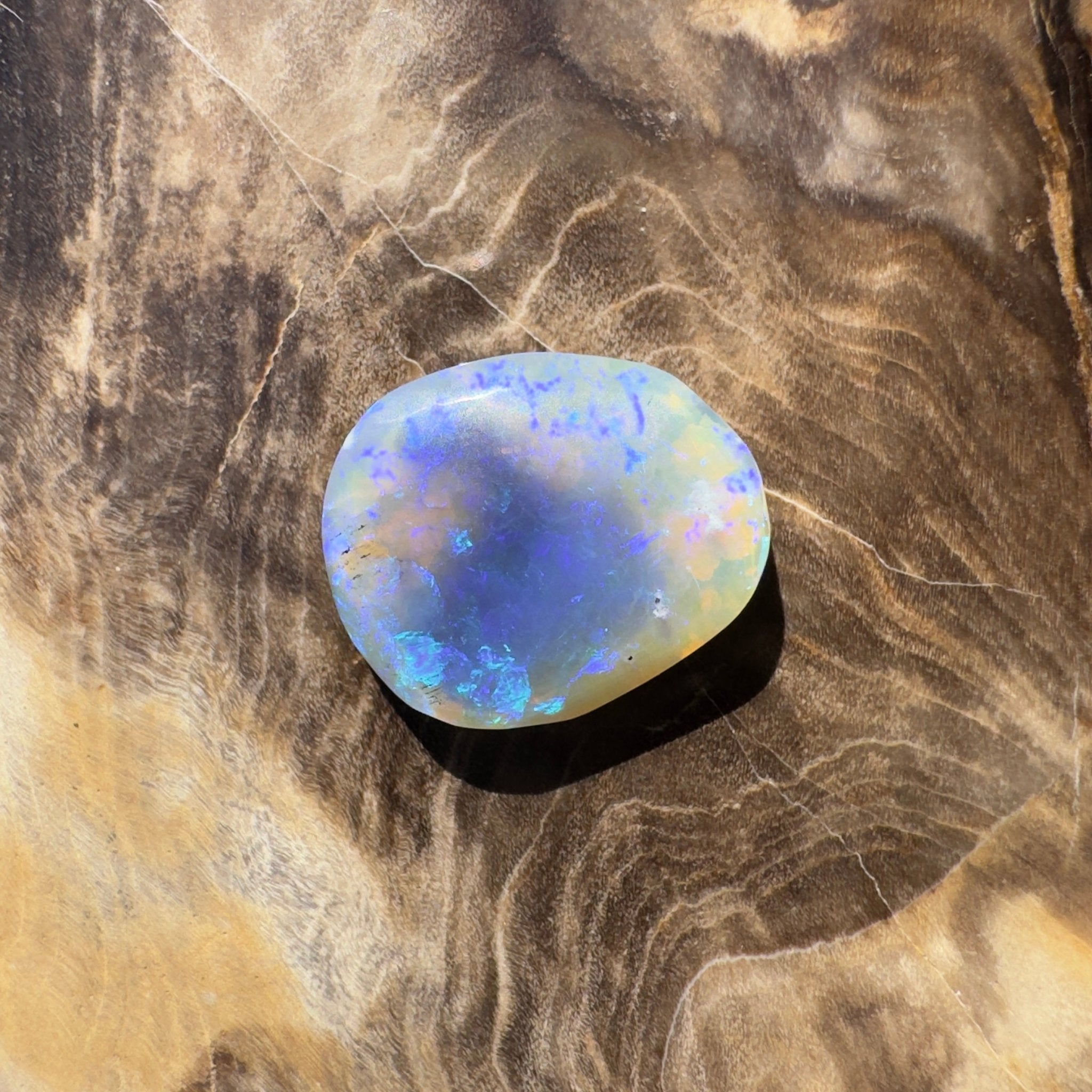 4.3ct Coober Pedy Dark Crystal | Solid Australian Opal | Hand-Cut