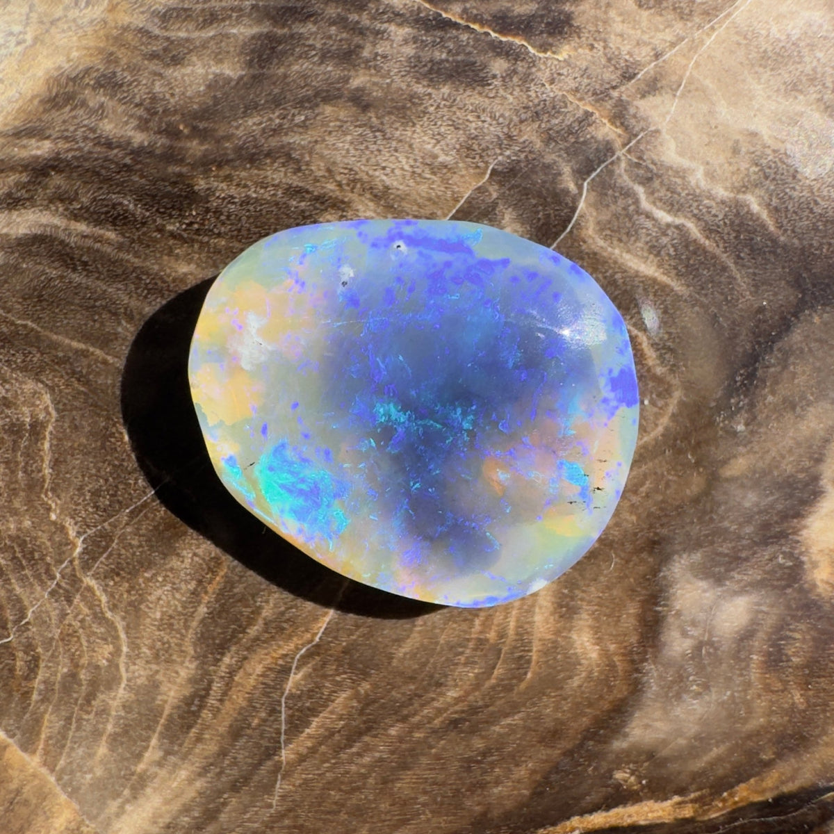 4.3ct Coober Pedy Dark Crystal | Solid Australian Opal | Hand-Cut