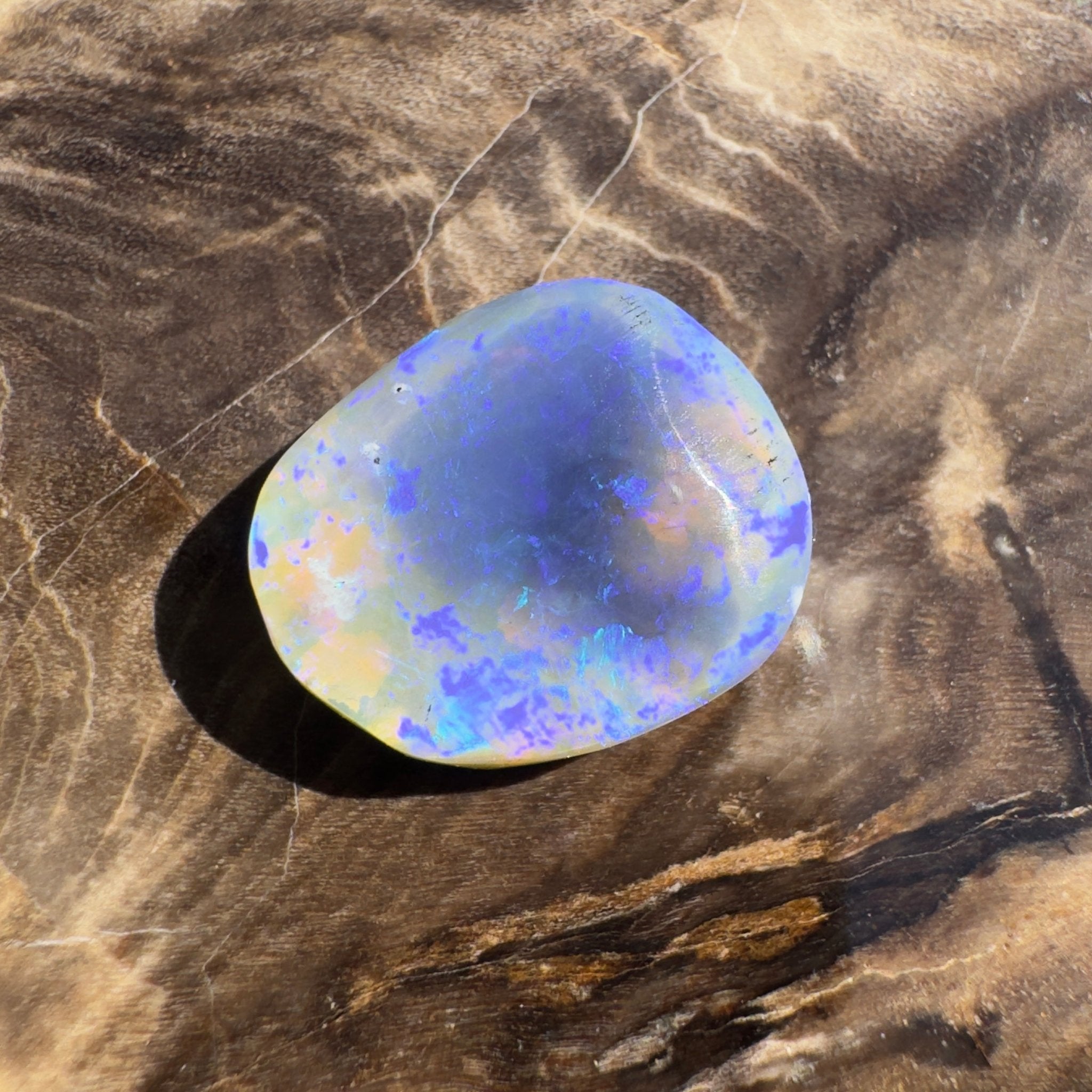 4.3ct Coober Pedy Dark Crystal | Solid Australian Opal | Hand-Cut