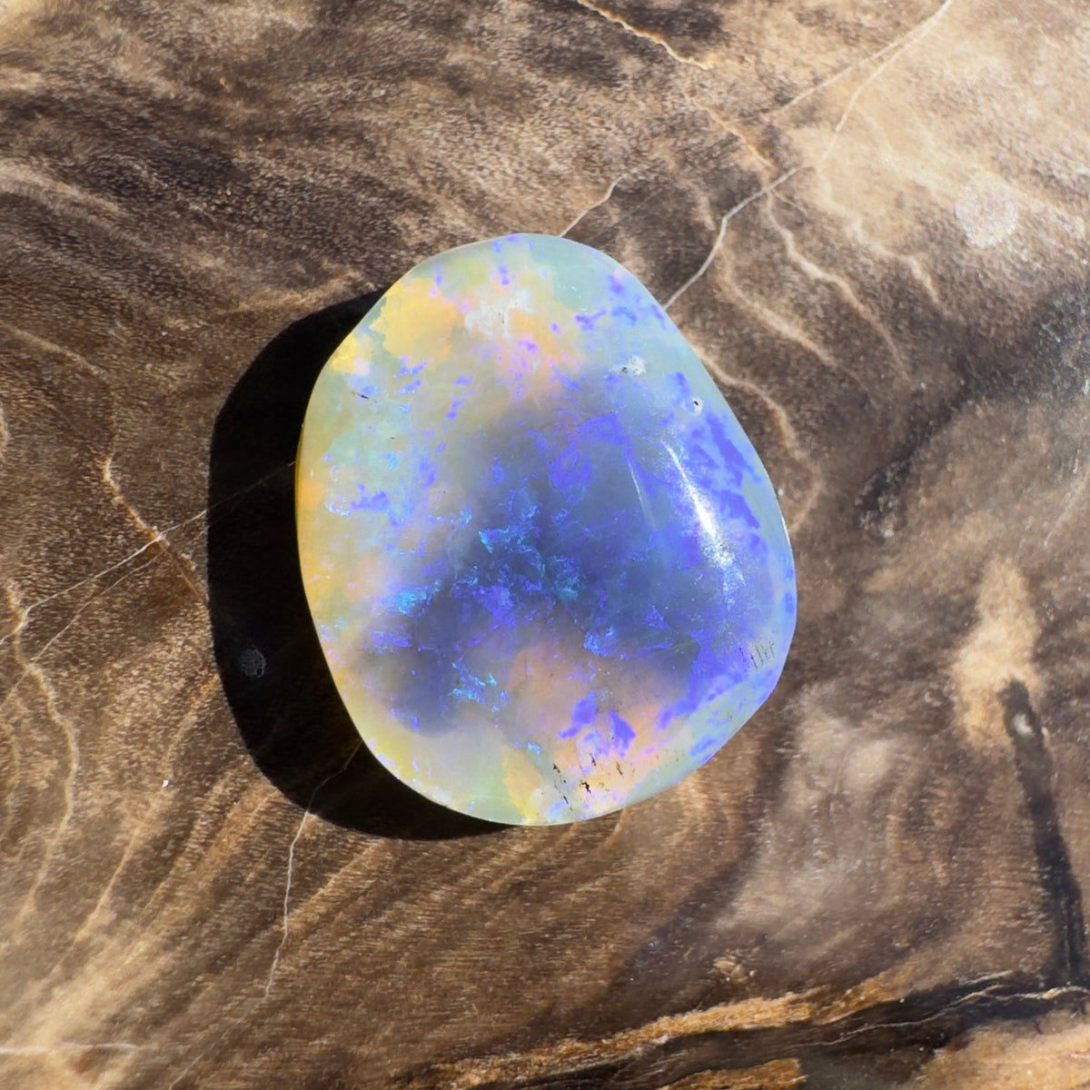 4.3ct Coober Pedy Dark Crystal | Solid Australian Opal | Hand-Cut