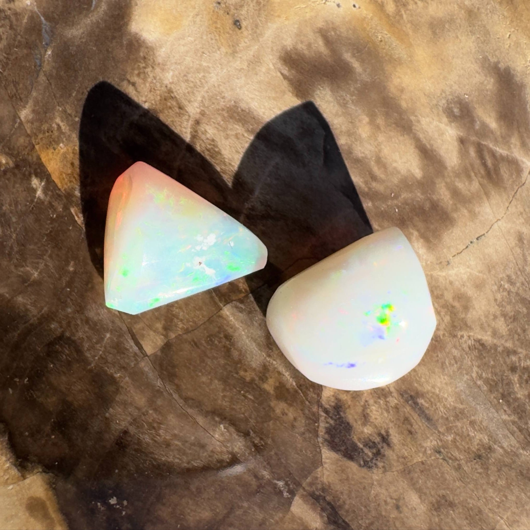 4.3ct Hand - cut Solid Coober Pedy Opal Parcel