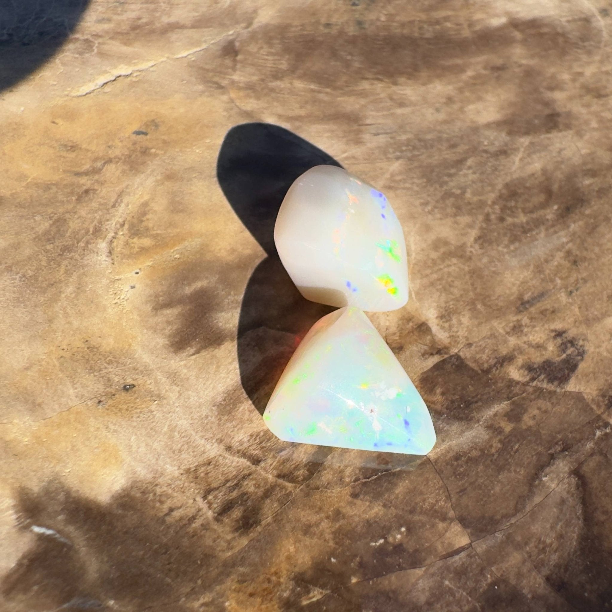 4.3ct Hand - cut Solid Coober Pedy Opal Parcel