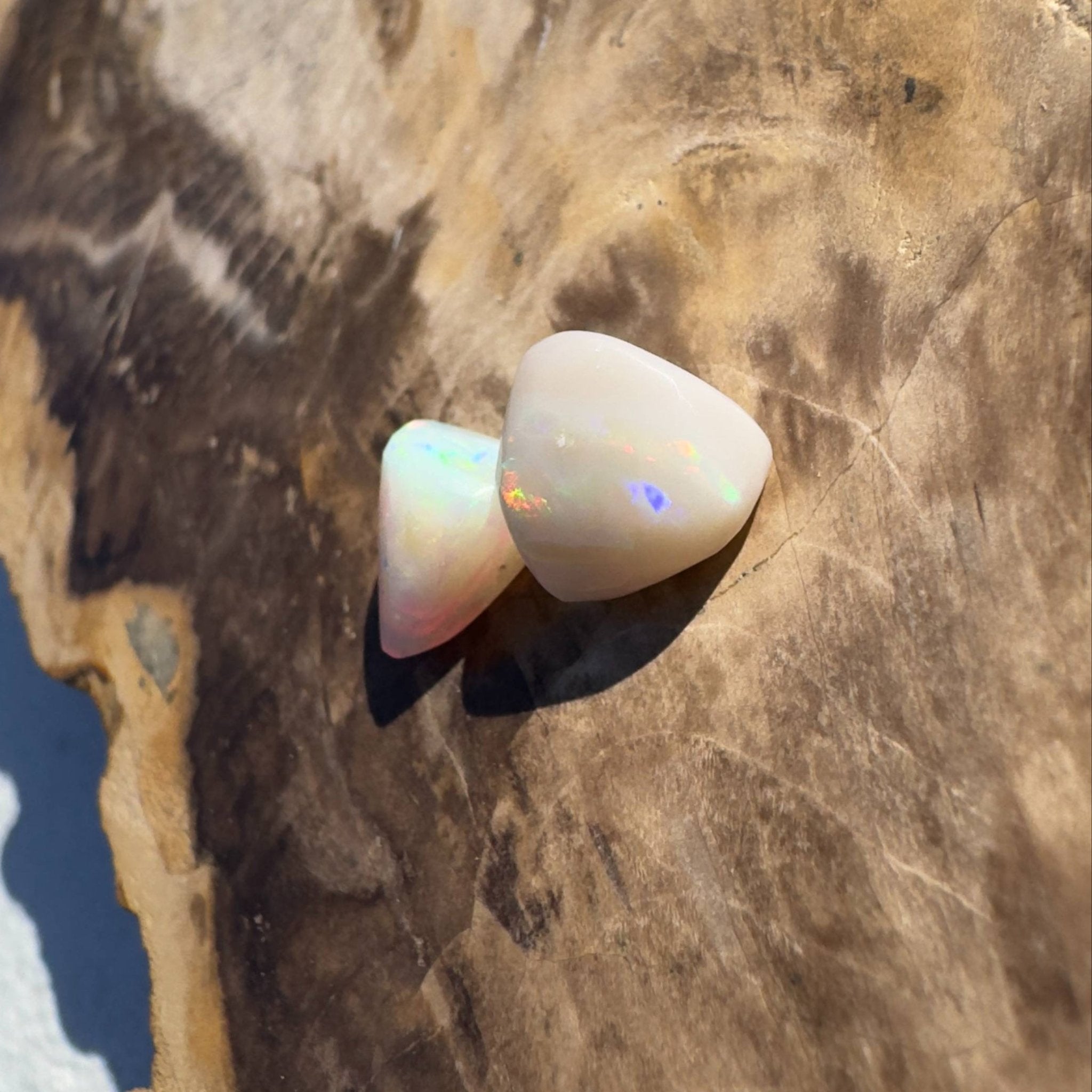 4.3ct Hand - cut Solid Coober Pedy Opal Parcel