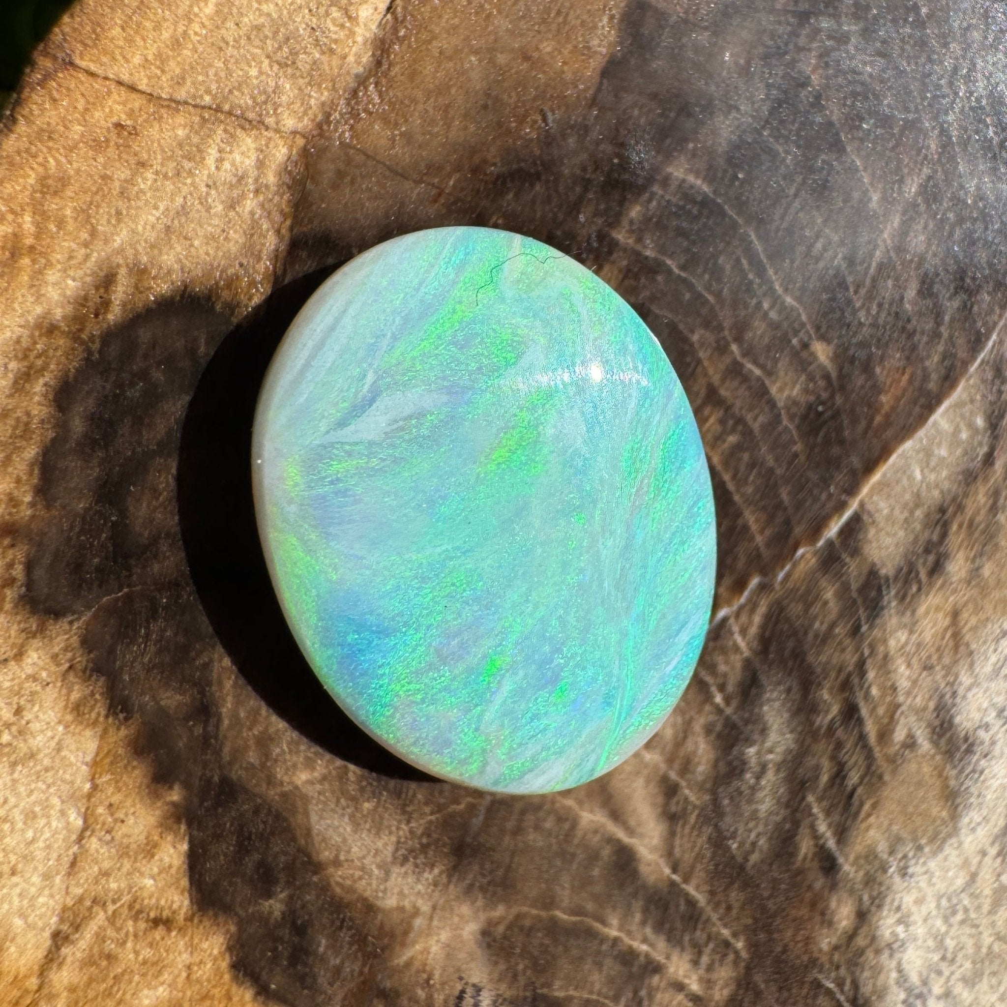 4.4ct Lightning Ridge Semi Black Opal | Solid Australian Opal | Hand-Cut