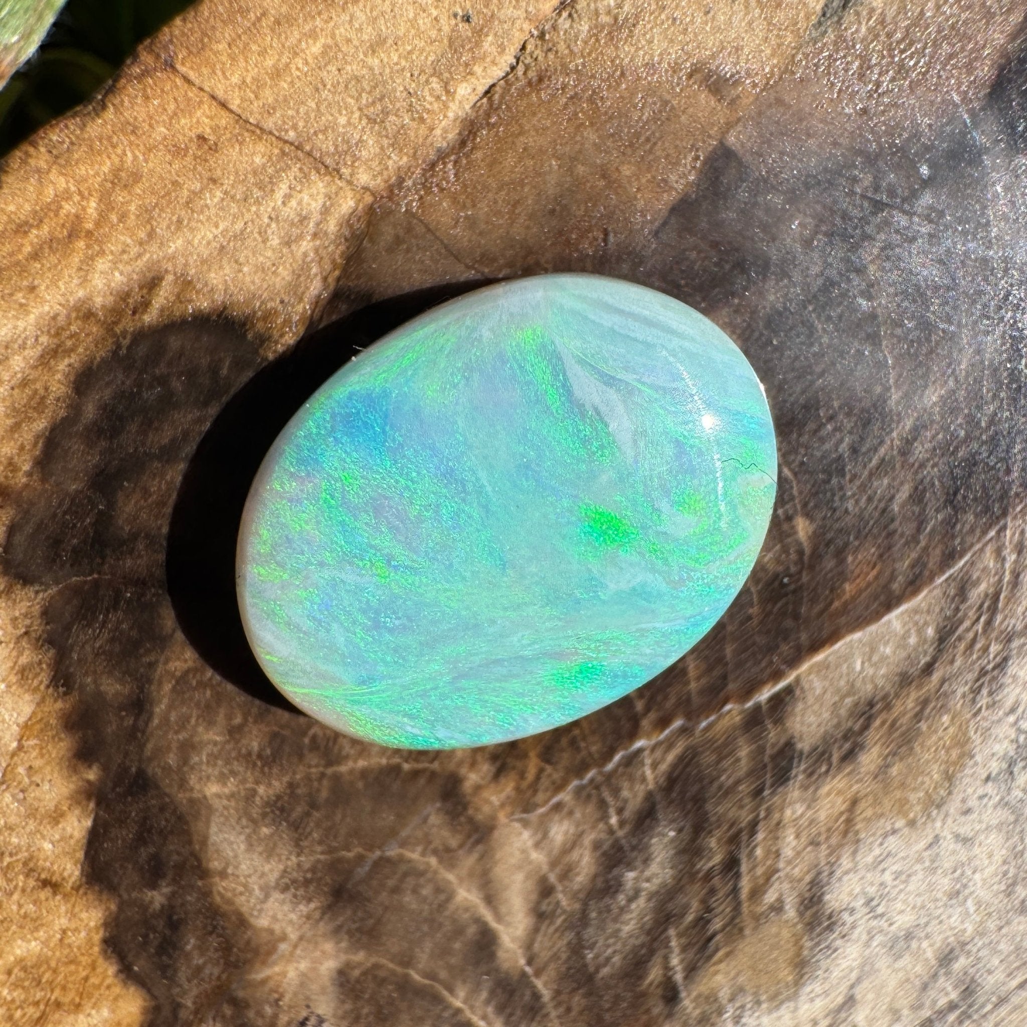 4.4ct Lightning Ridge Semi Black Opal | Solid Australian Opal | Hand-Cut