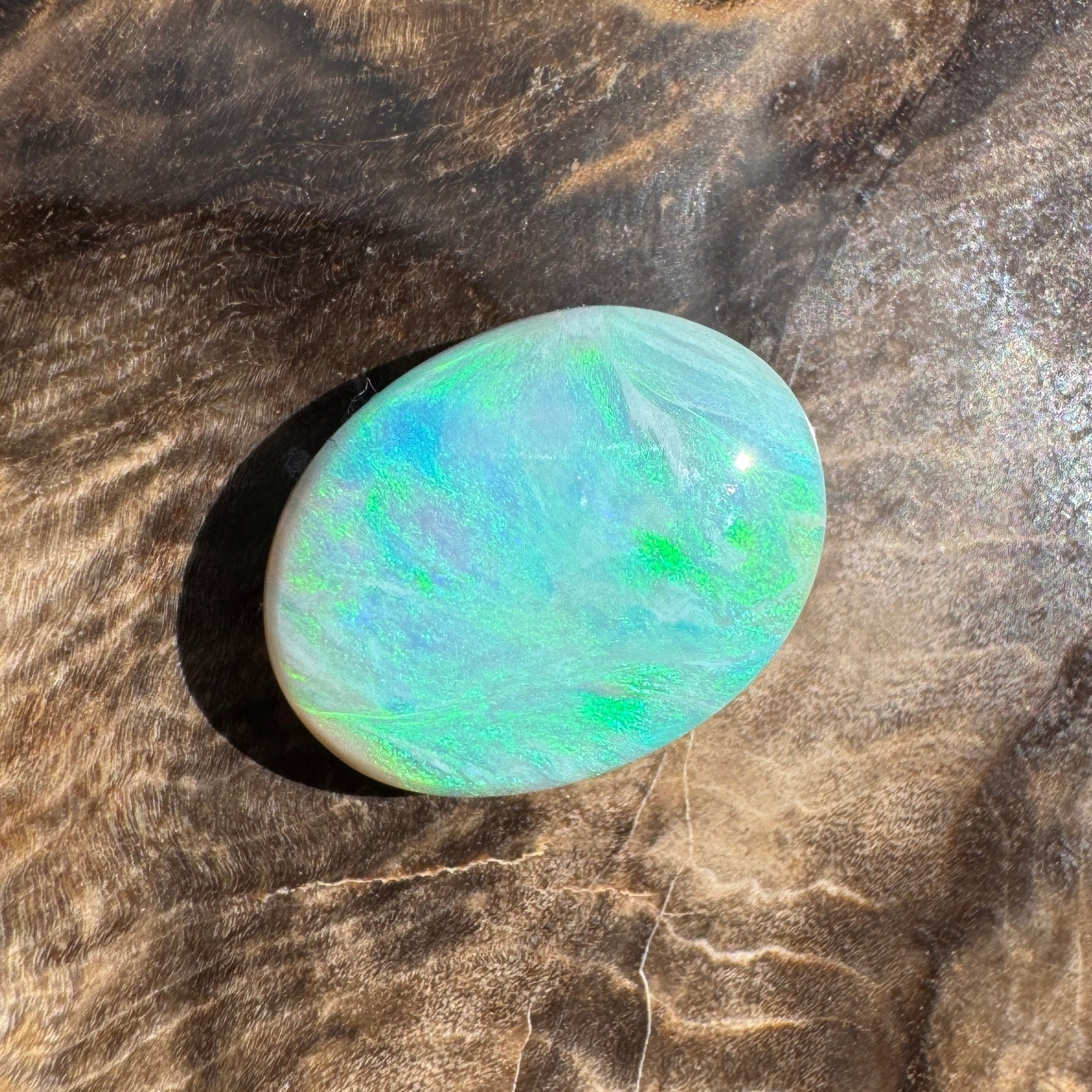 4.4ct Lightning Ridge Semi Black Opal | Solid Australian Opal | Hand-Cut