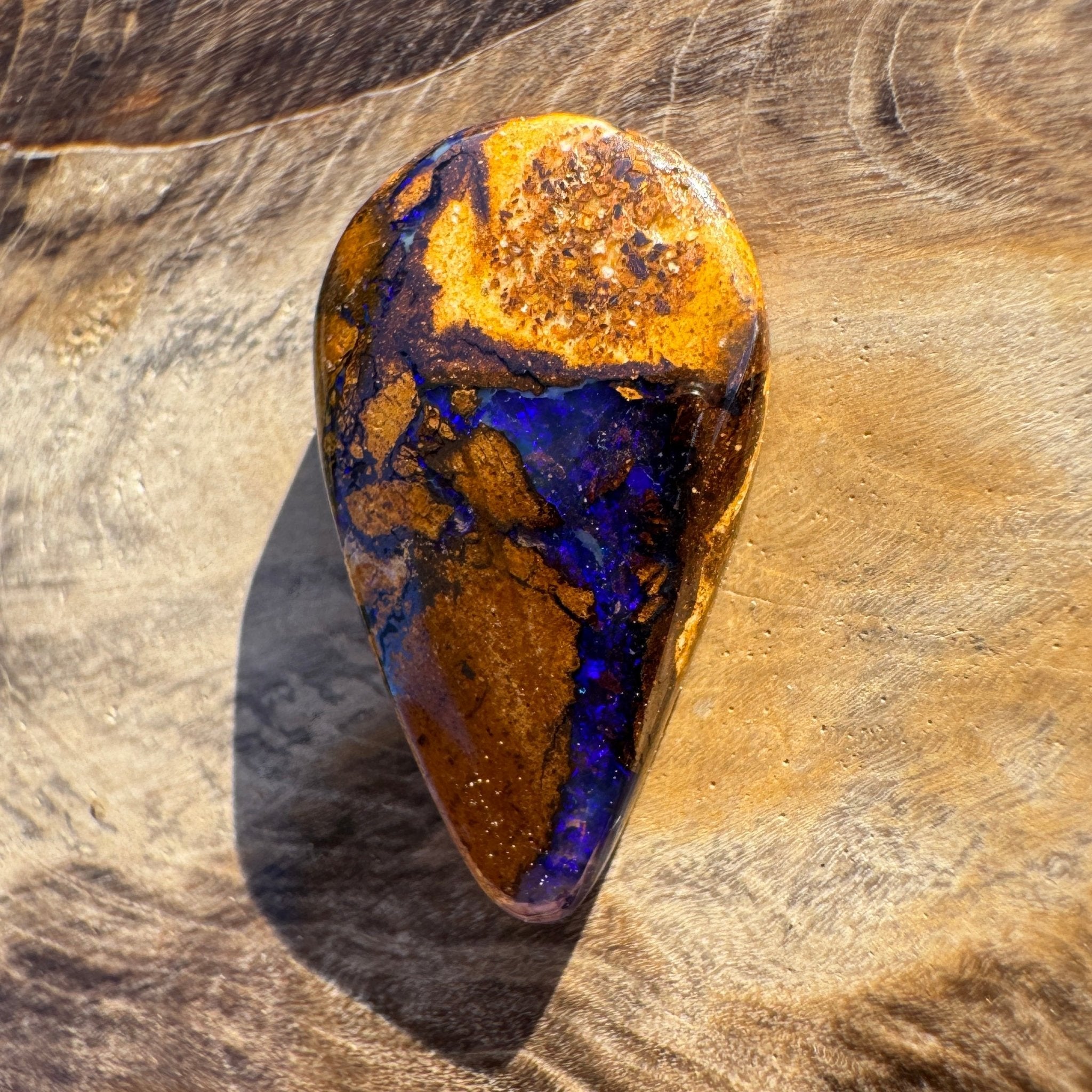 4.4ct Queensland Boulder Opal | Solid Australian Opal | Hand-Cut