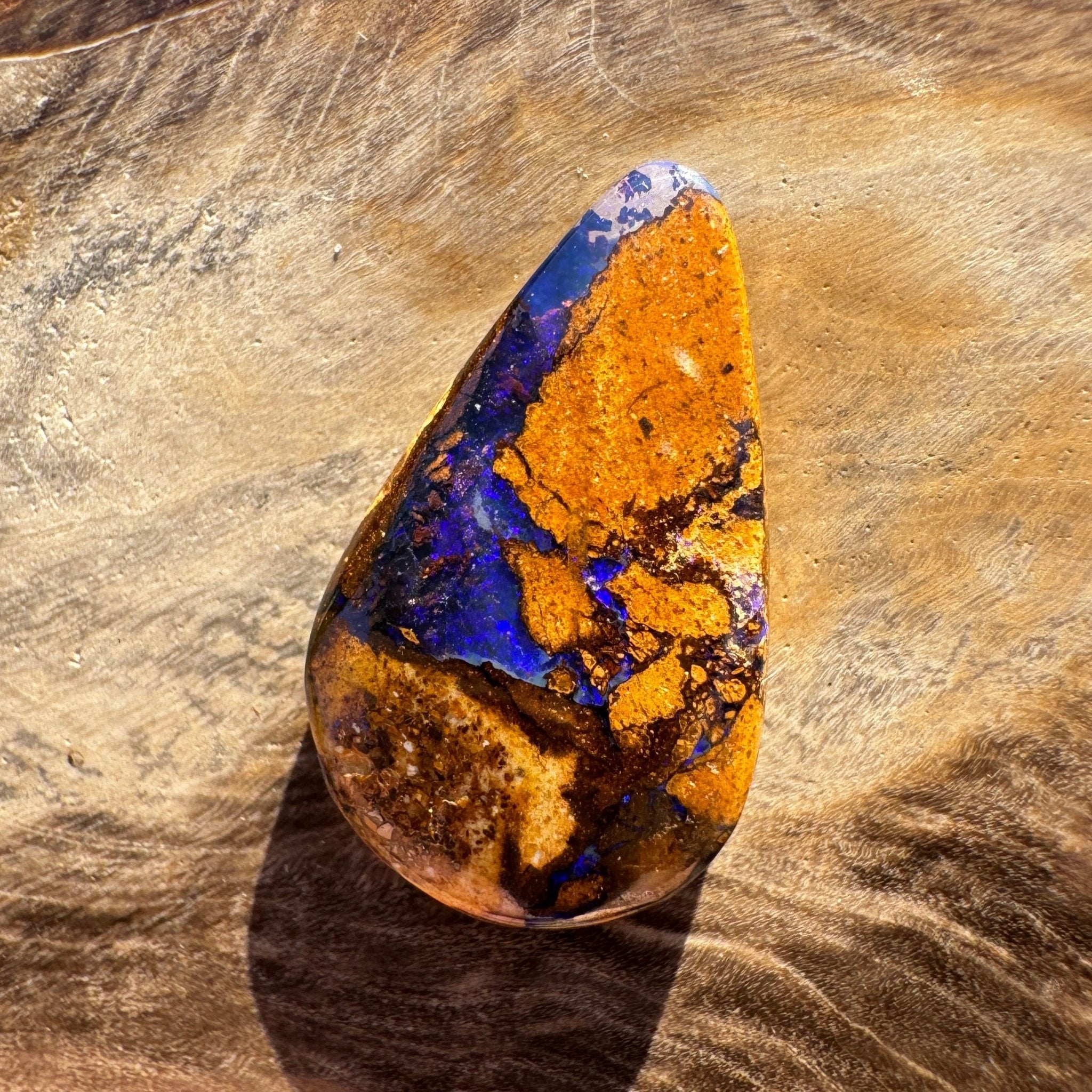 4.4ct Queensland Boulder Opal | Solid Australian Opal | Hand-Cut