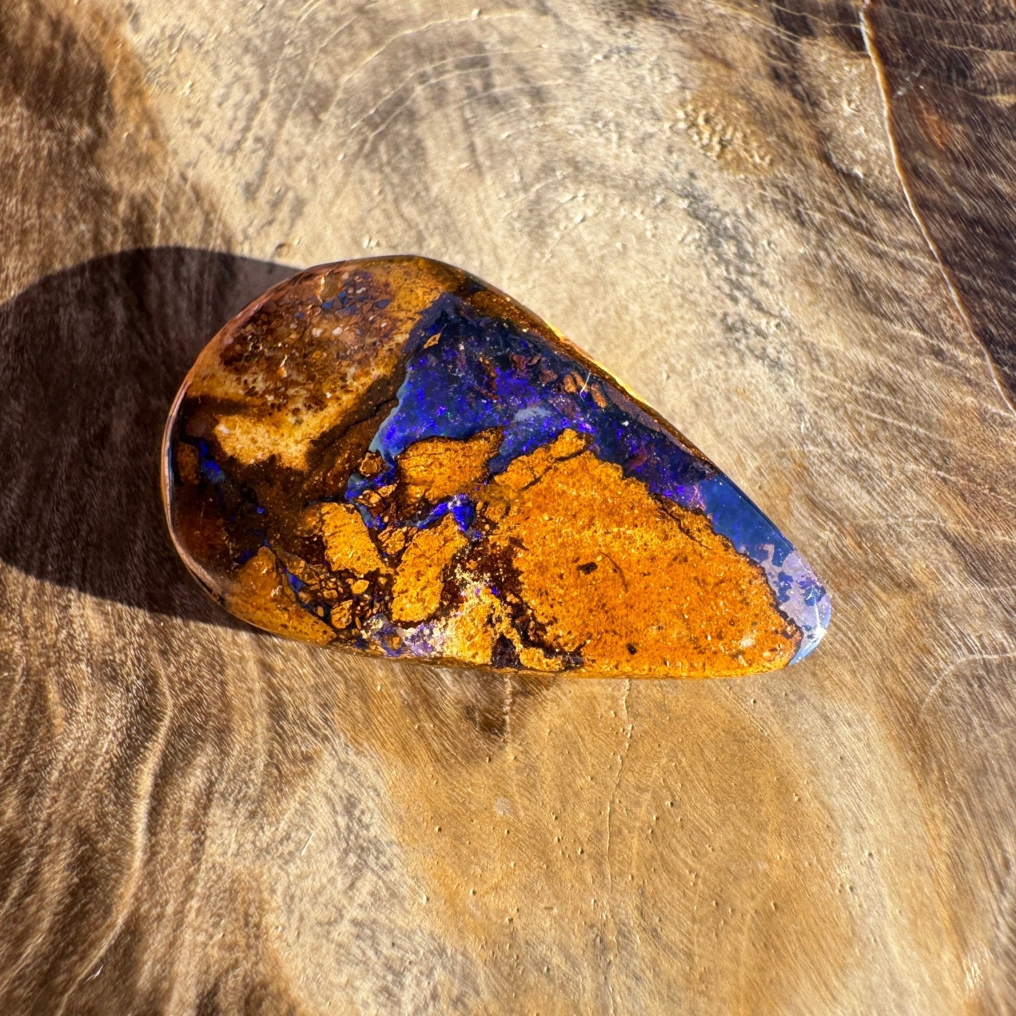 4.4ct Queensland Boulder Opal | Solid Australian Opal | Hand-Cut