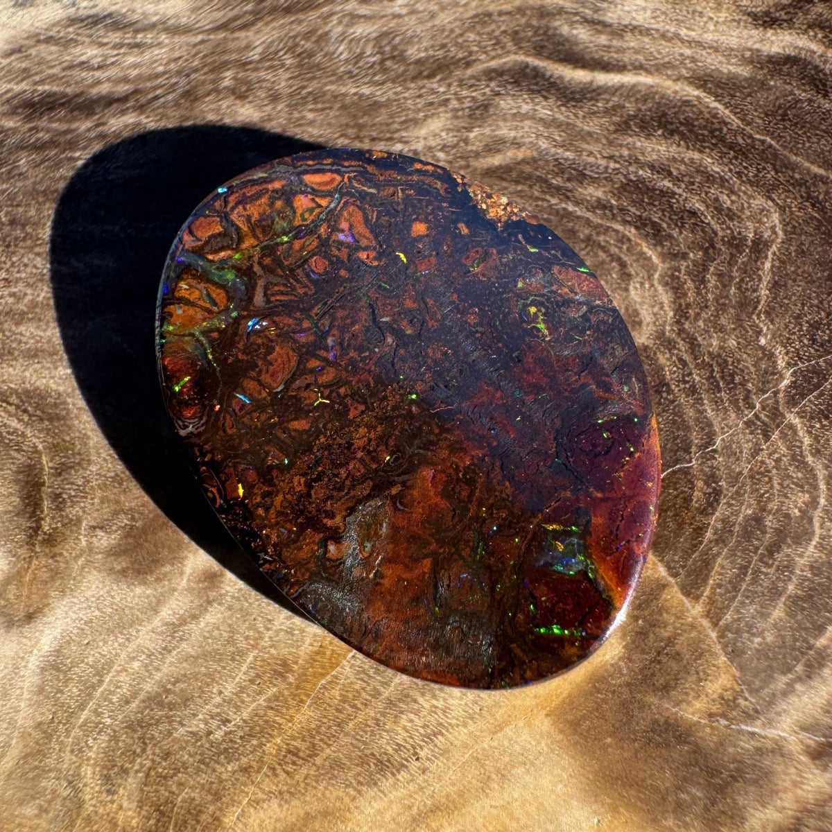 4.5ct Queensland Boulder Opal | Solid Australian Opal | Hand-Cut