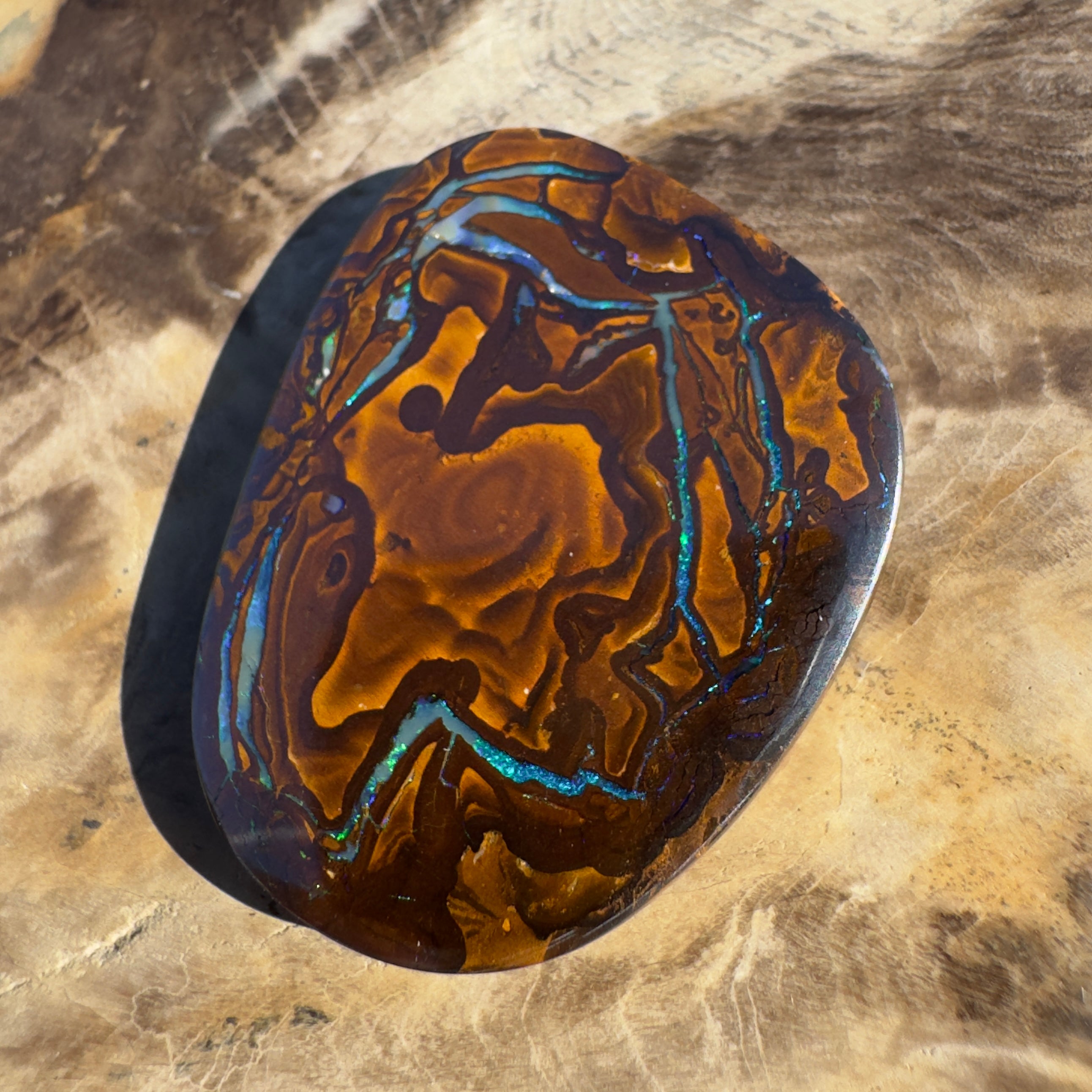 53ct Queensland Boulder Opal | Solid Australian Opal | Hand-Cut