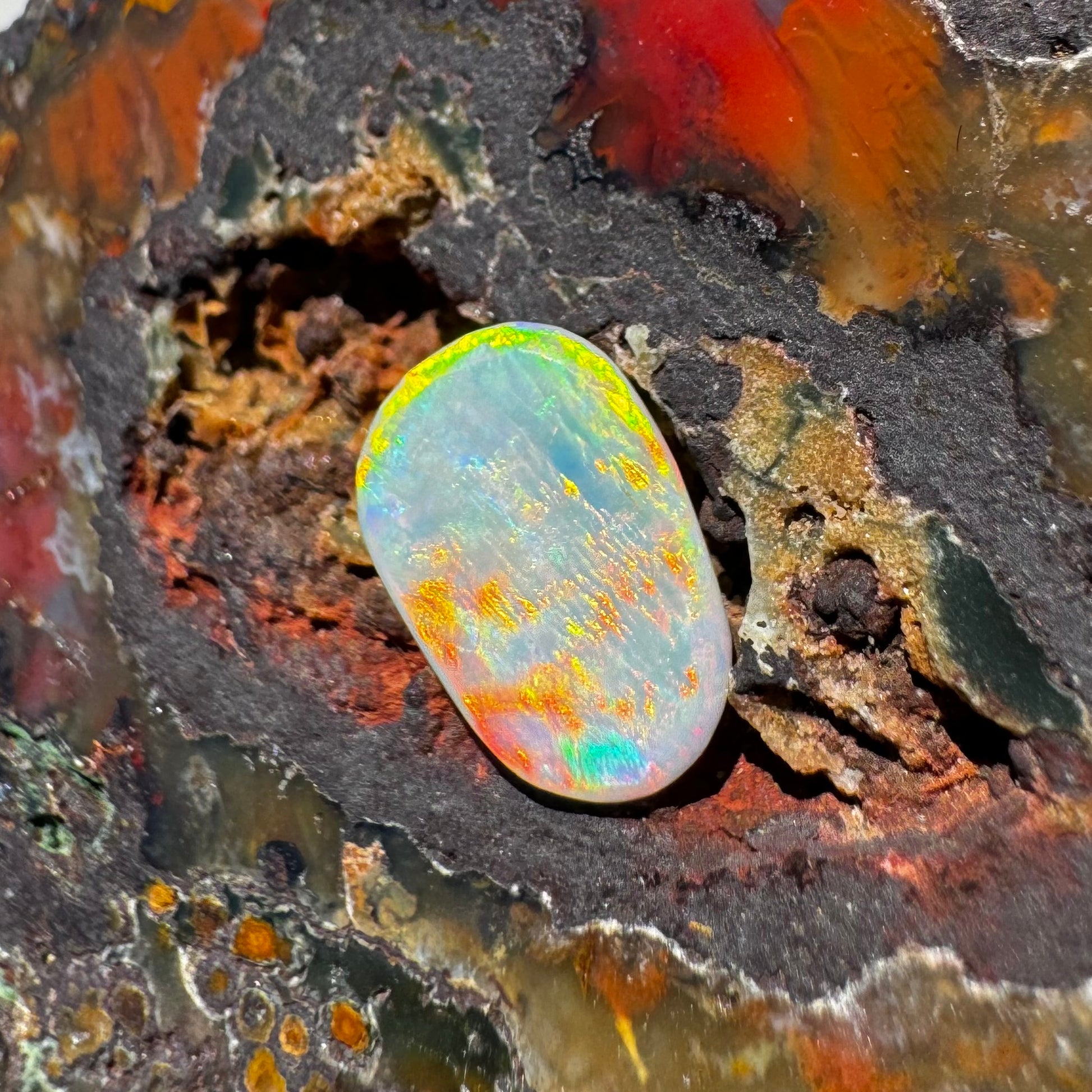 Coober Pedy Opal 1.3carat Solid Hand-Cut - Iona Opal Australia