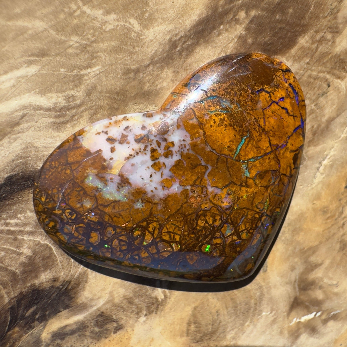 46ct Queensland Boulder Opal | Solid Australian Opal | Hand-Cut