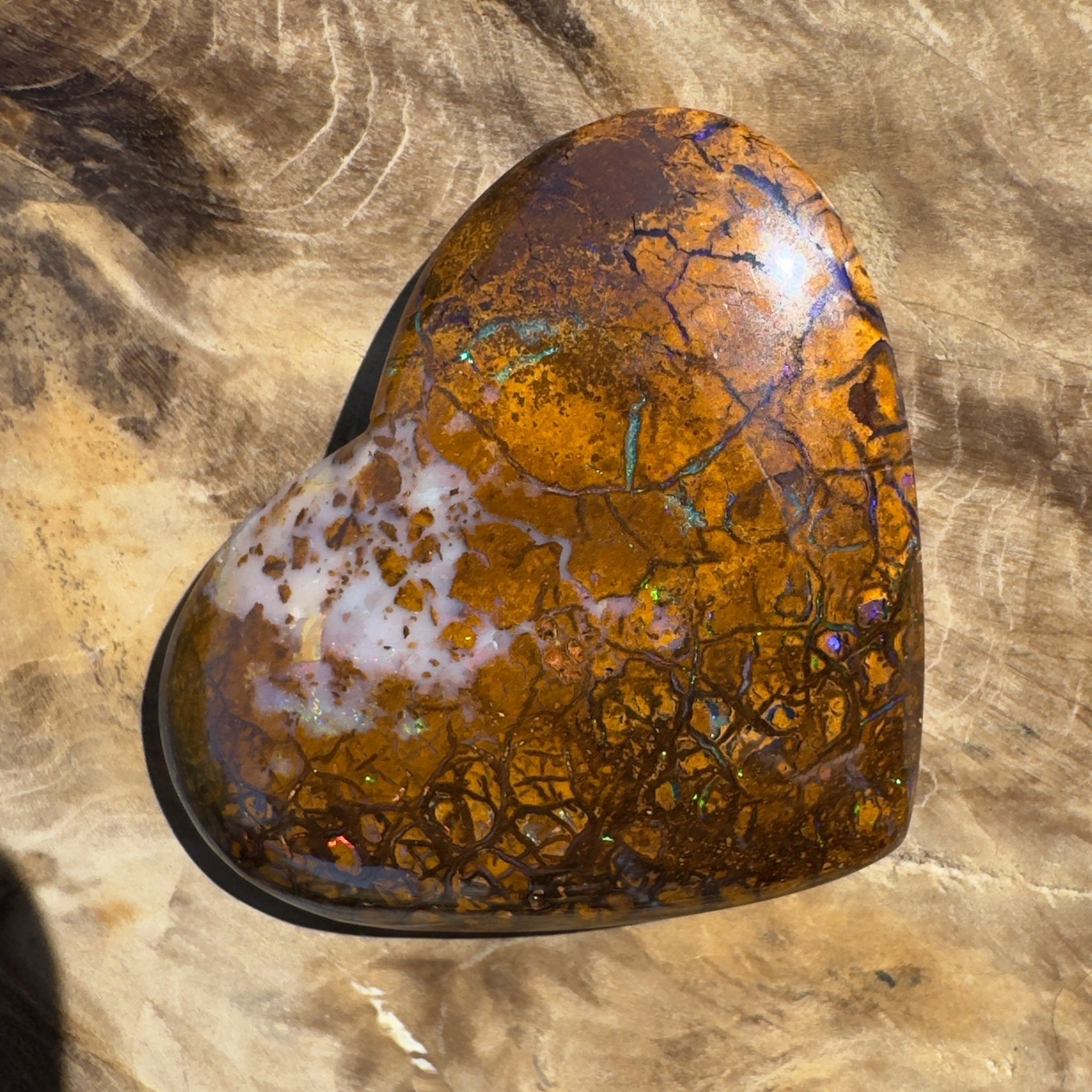 46ct Queensland Boulder Opal | Solid Australian Opal | Hand-Cut