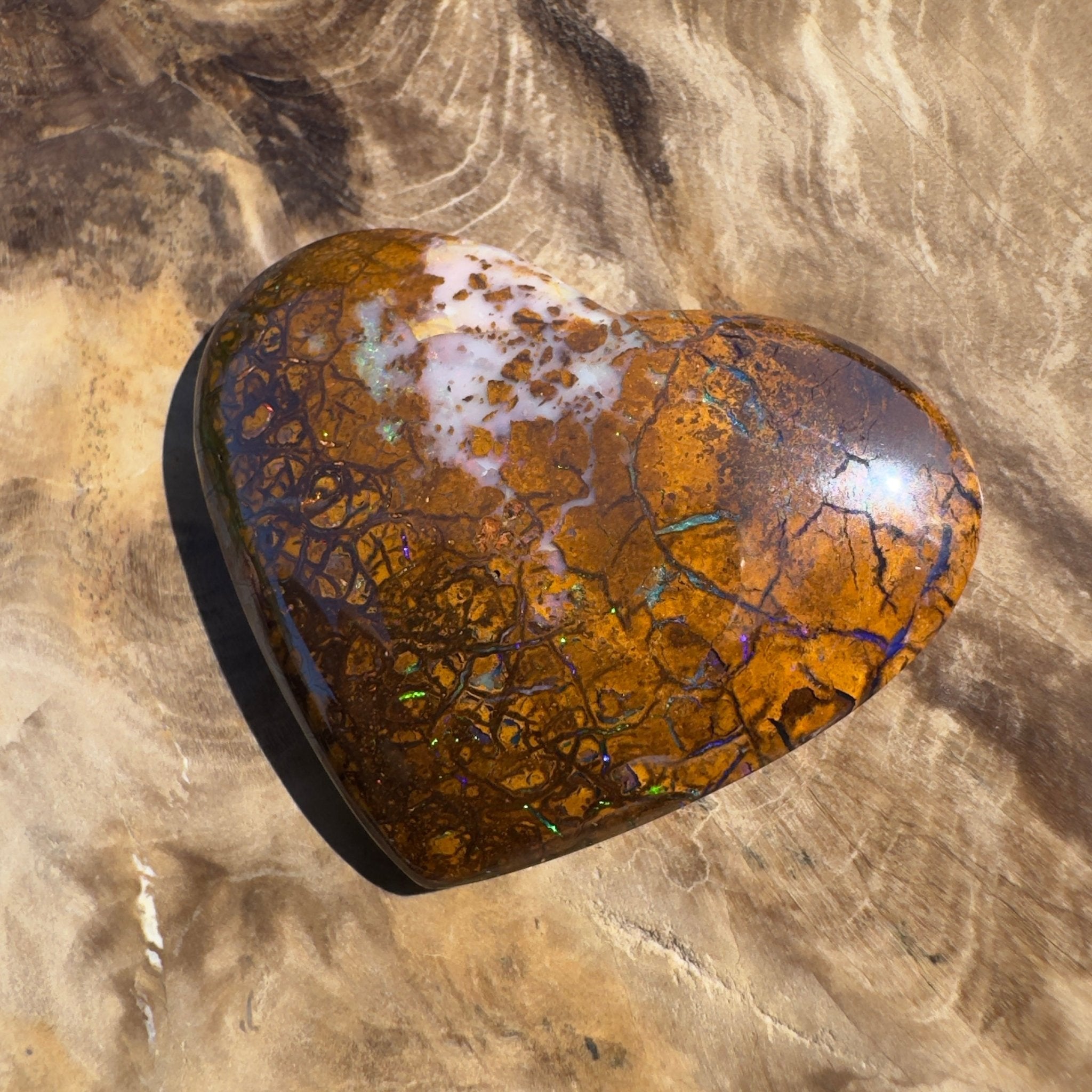 46ct Queensland Boulder Opal | Solid Australian Opal | Hand-Cut
