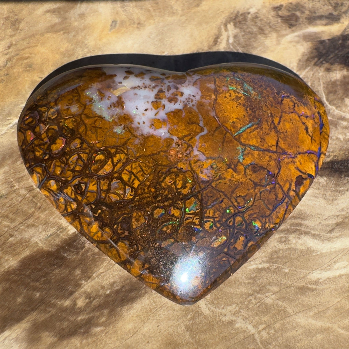 46ct Queensland Boulder Opal | Solid Australian Opal | Hand-Cut