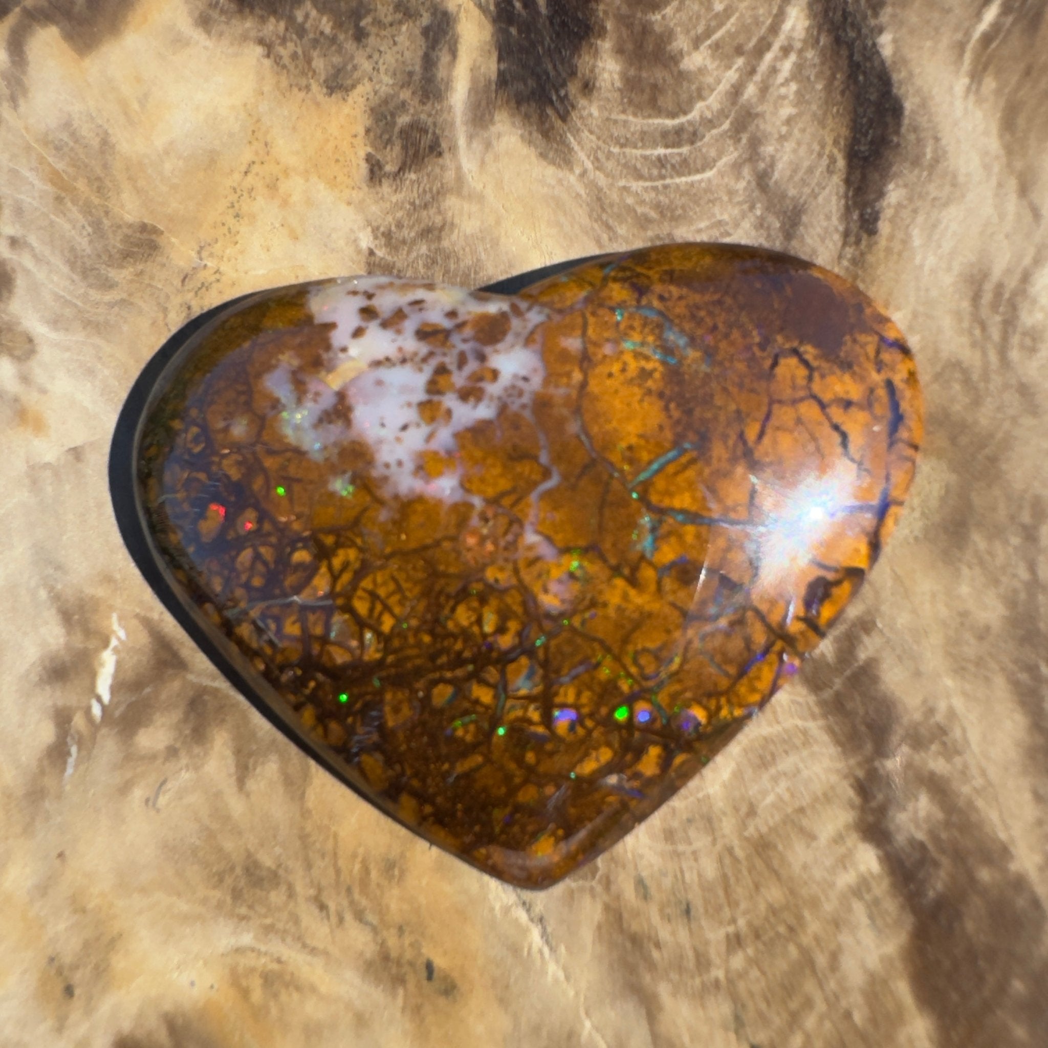 46ct Queensland Boulder Opal | Solid Australian Opal | Hand-Cut