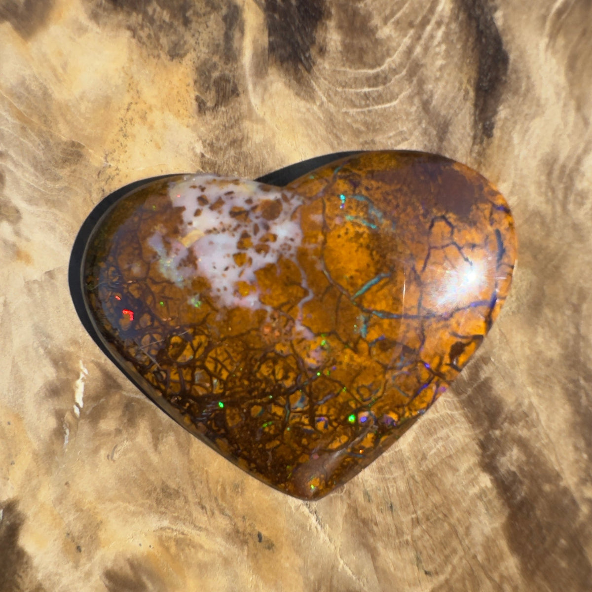 46ct Queensland Boulder Opal | Solid Australian Opal | Hand-Cut