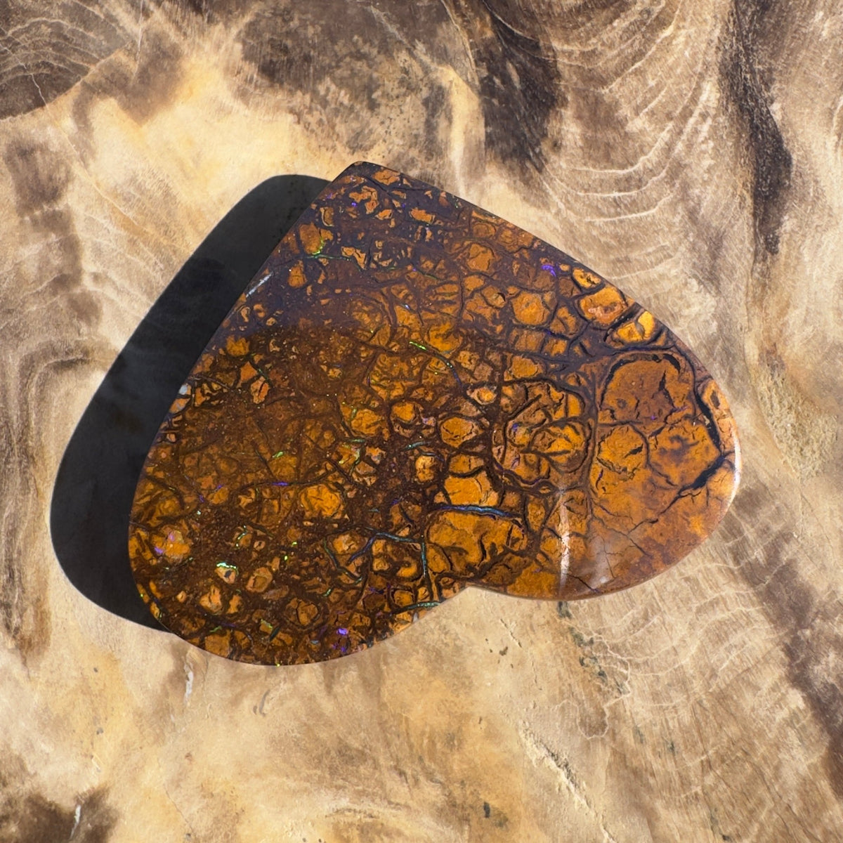 46ct Queensland Boulder Opal | Solid Australian Opal | Hand-Cut