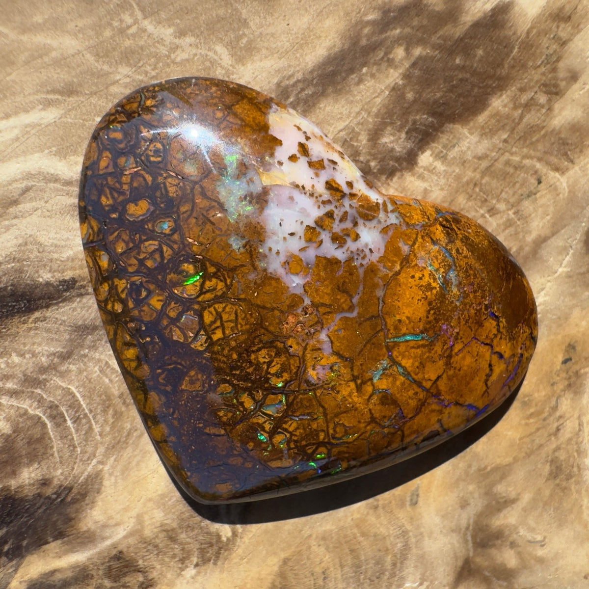 46ct Queensland Boulder Opal | Solid Australian Opal | Hand-Cut